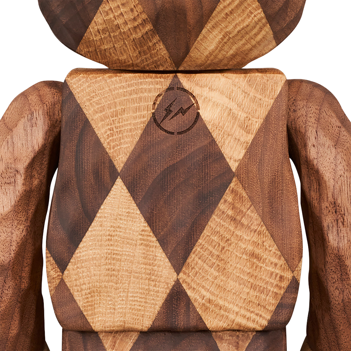 BE@RBRICK Karimoku fragmentdesign carved wooden-LATTICE PATTERN 400%