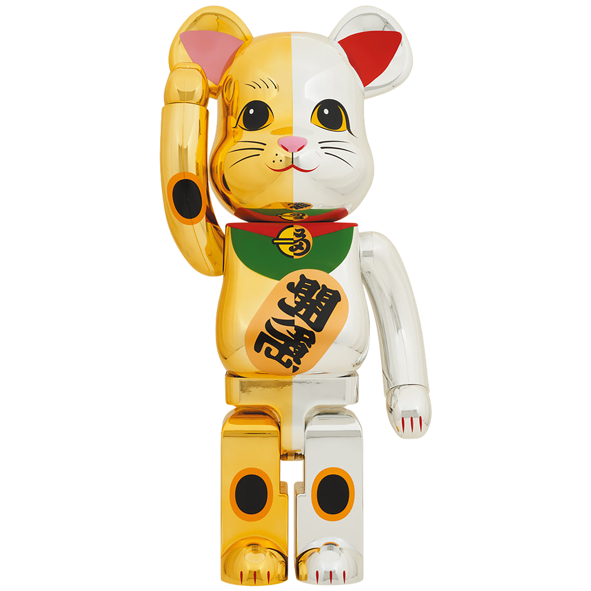 限定BE@RBRICK 招き猫 金運 金メッキ四400％ウインク千両メタリック BE@RBRICK 招き猫 千万両 金×開運 銀 1000％ | MEDICOM TOY OFFICIAL STORE