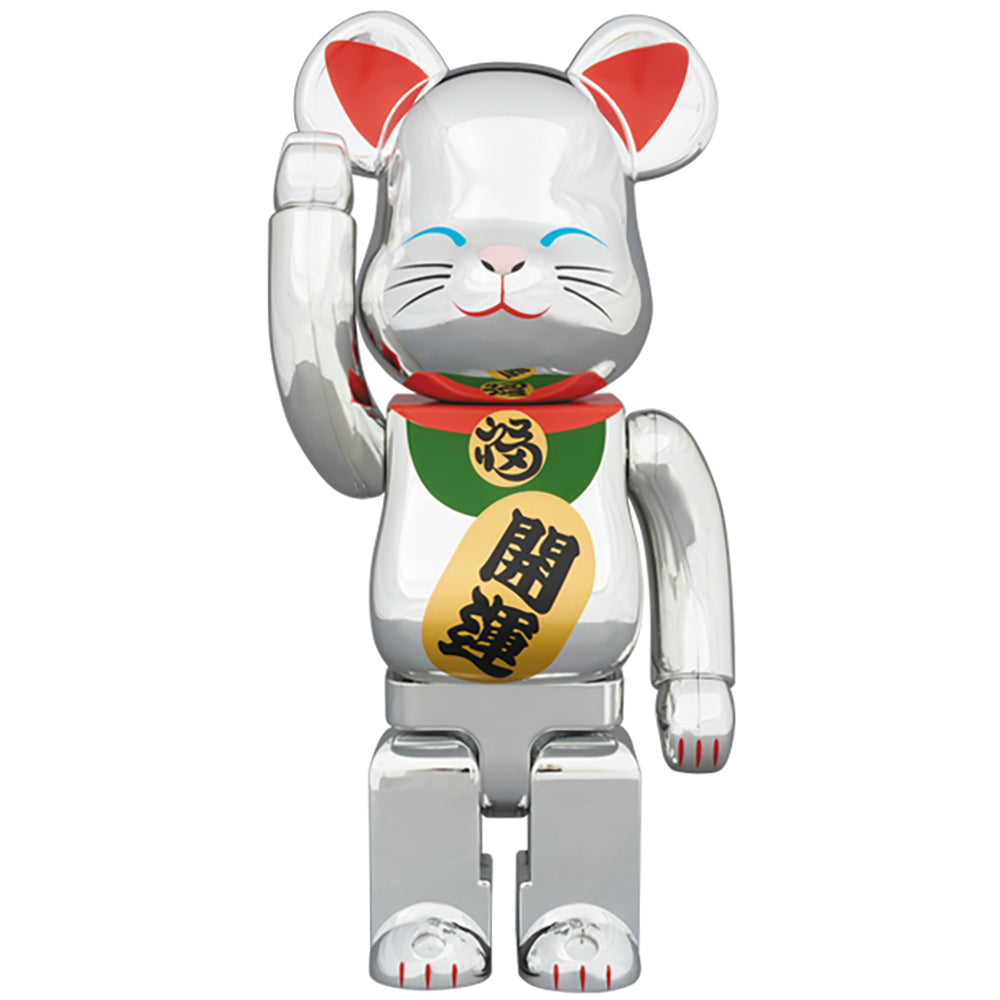 BE@RBRICK 招き猫 銀メッキ 弐 400%_0