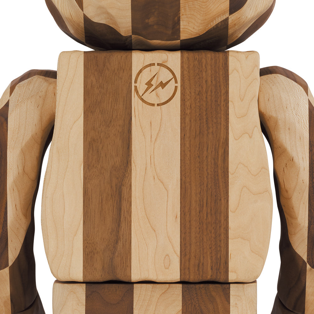BE@RBRICK Karimoku fragmentdesign 1000% carved wooden - LONGITUDINAL CHESS