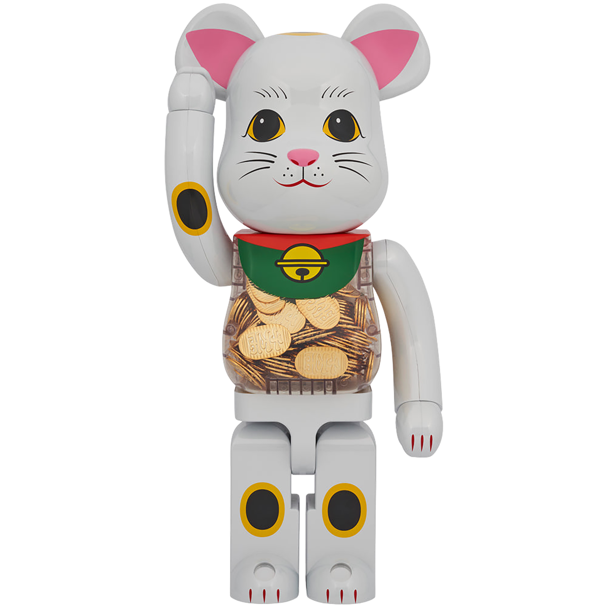 その他 MEDICOM TOY BE@RBRICK MANEKI NEKO 1000% BE@RBRICK Maneki Neko coin White Plating 1000% | MEDICOM TOY
