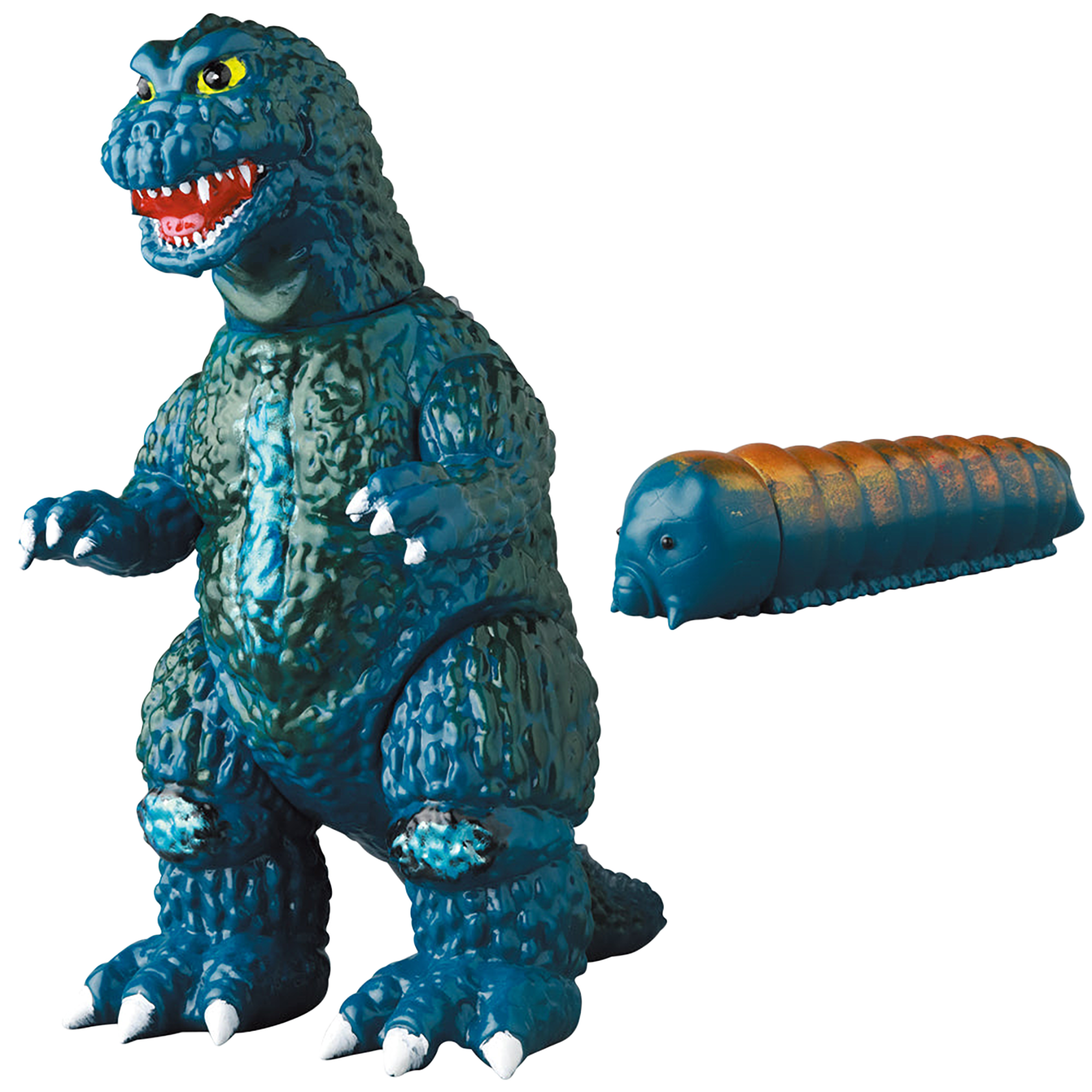 中古　メディコム　安楽安作　ゴジラ & モスラの幼虫 モスラ対ゴジラ版　2期 ゴジラ & モスラの幼虫 (モスラ対ゴジラ版)(3期) | MEDICOM TOY