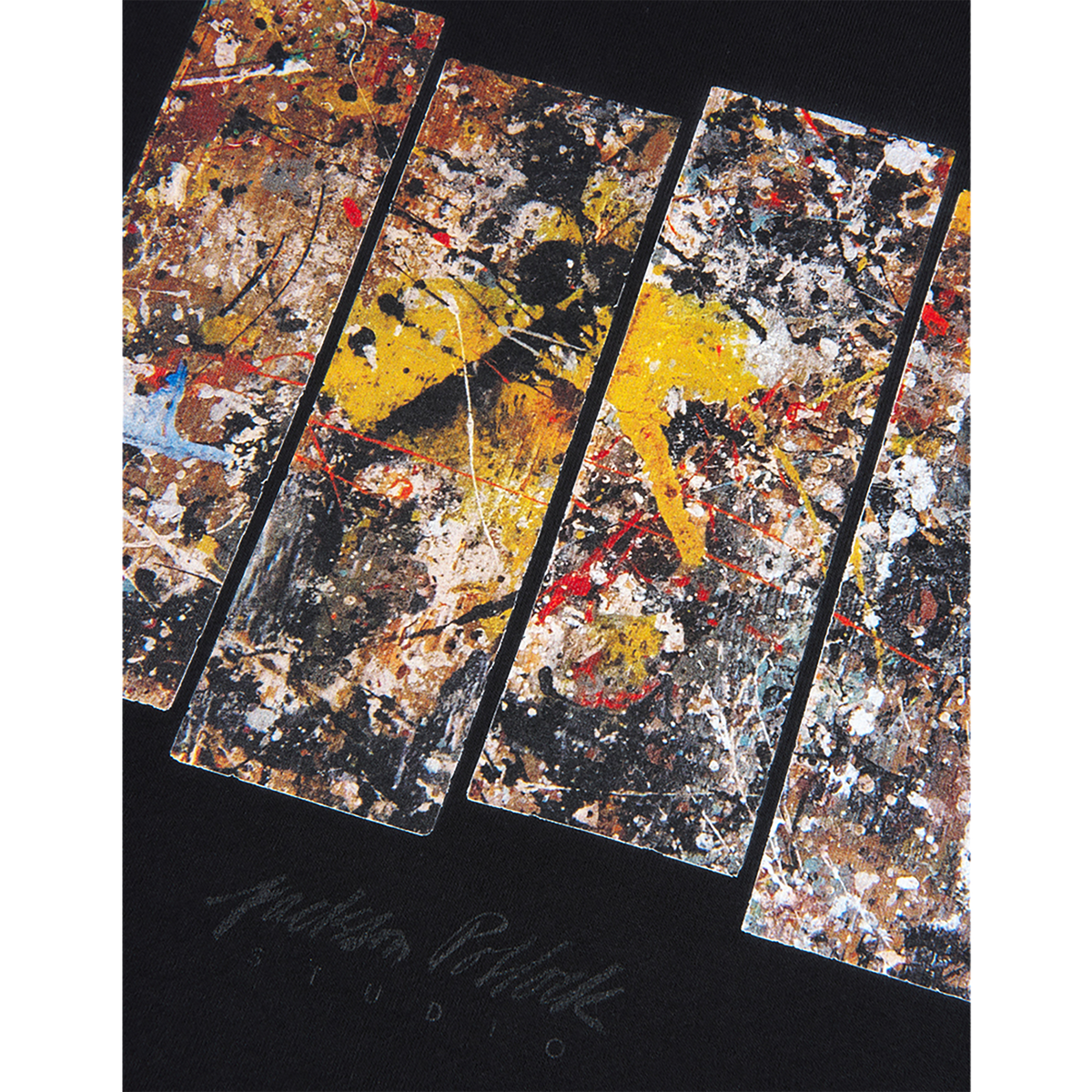 Jackson Pollock Studio CREWNECK SWEATSHIRT "Floor Boards 01"