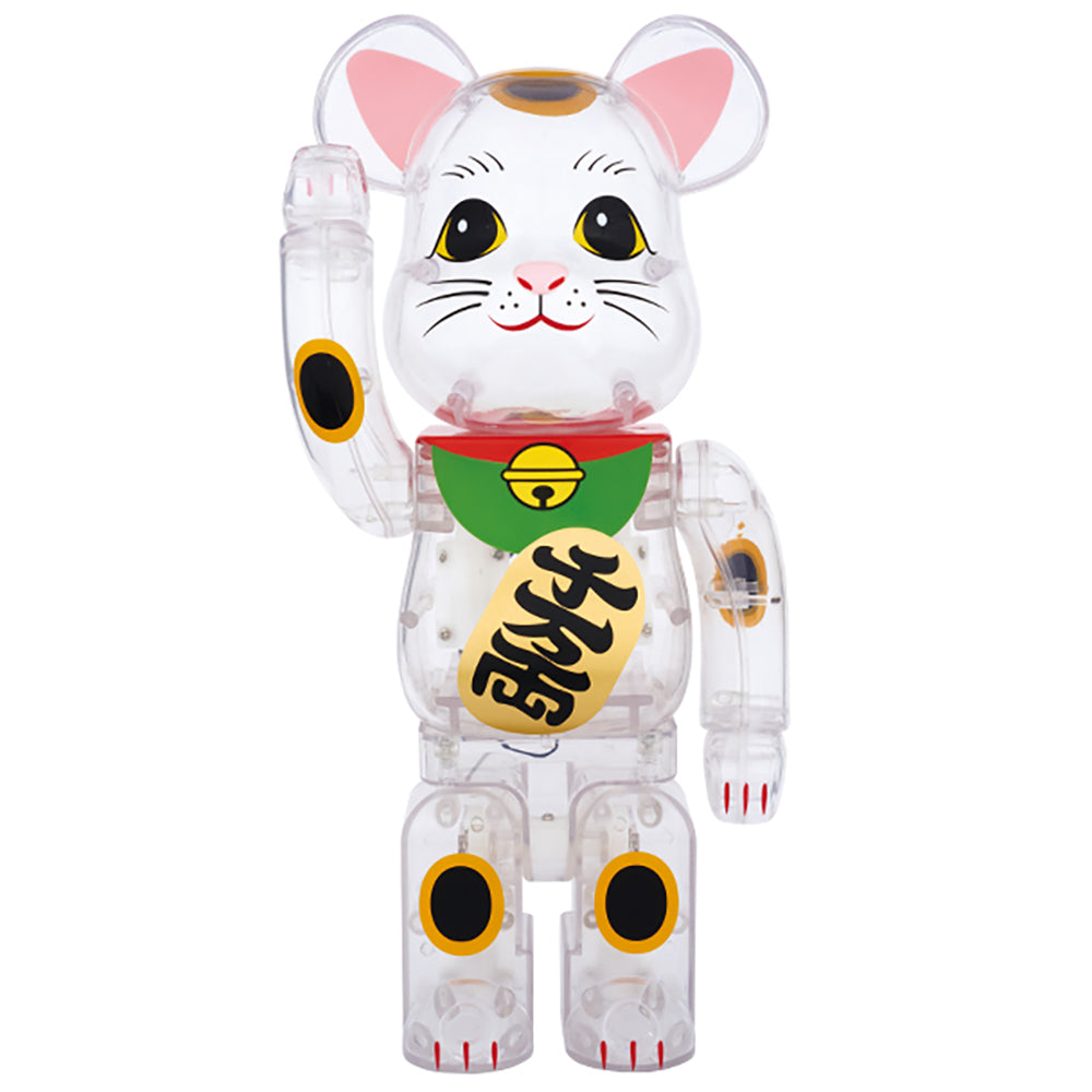 BE@RBRICK 招き猫 透明400%_0