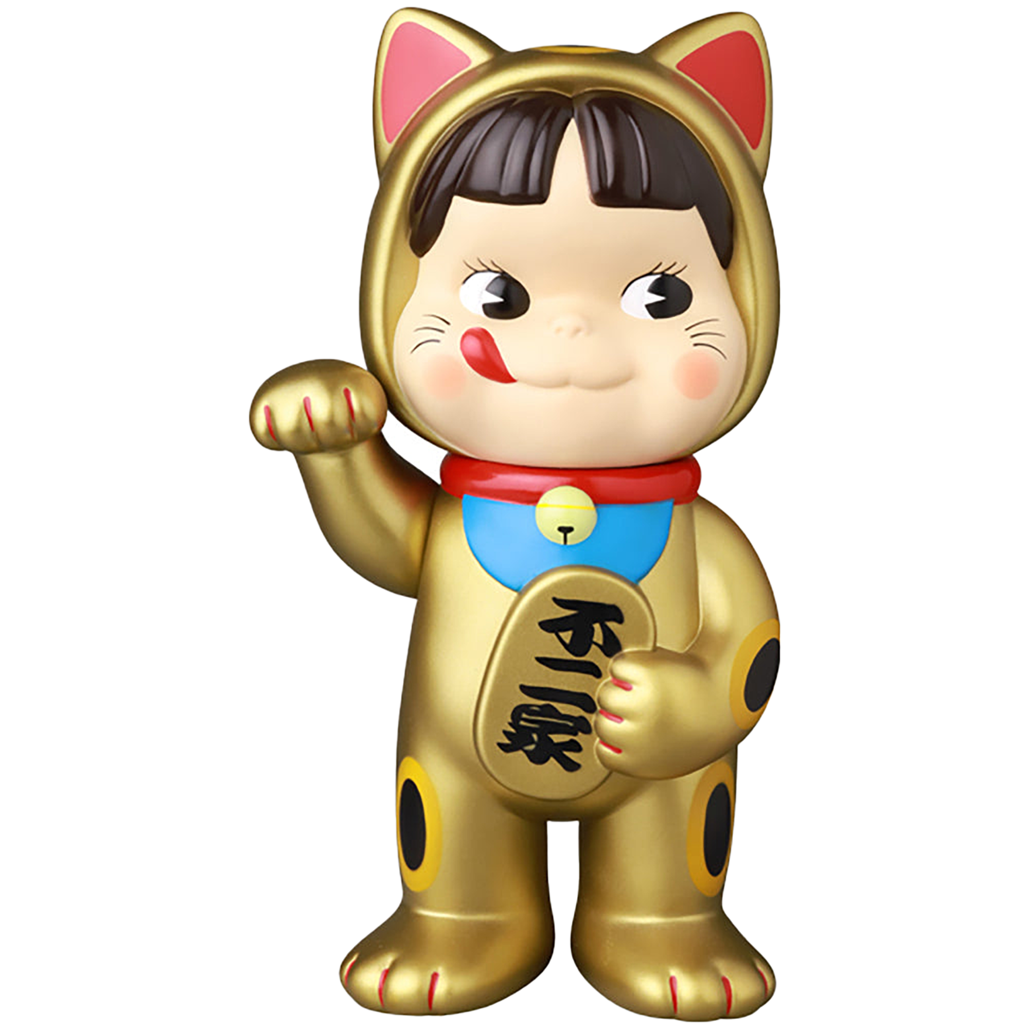 不二家ソフビコレクション 招き猫ペコちゃん（金塗装） | MEDICOM TOY