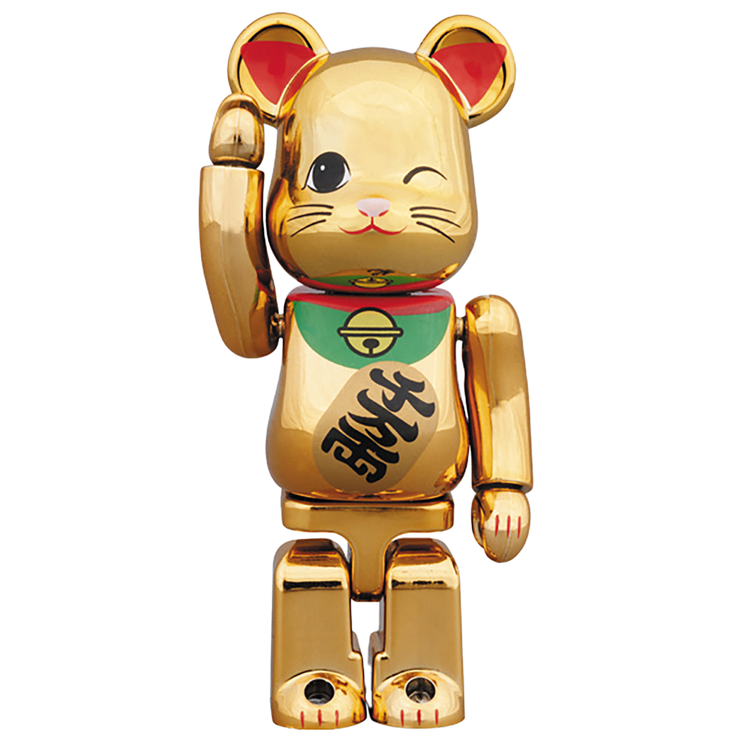 BE@RBRICK 招き猫 金メッキ四 100%