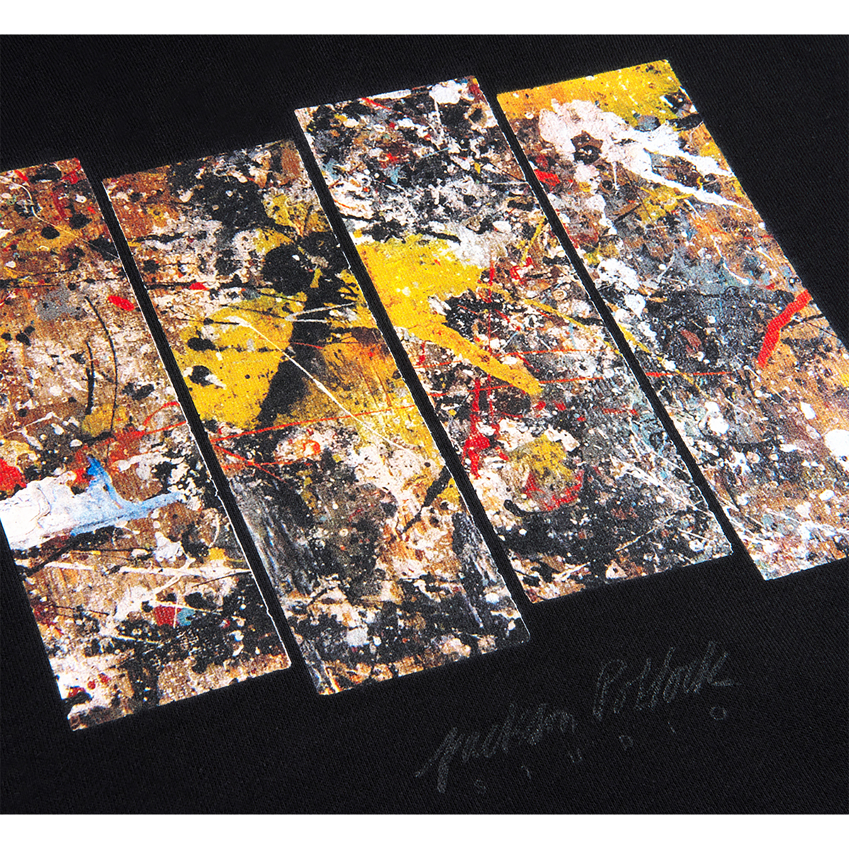 Jackson Pollock Studio PULLOVER HOODED "Floor Boards 01"
