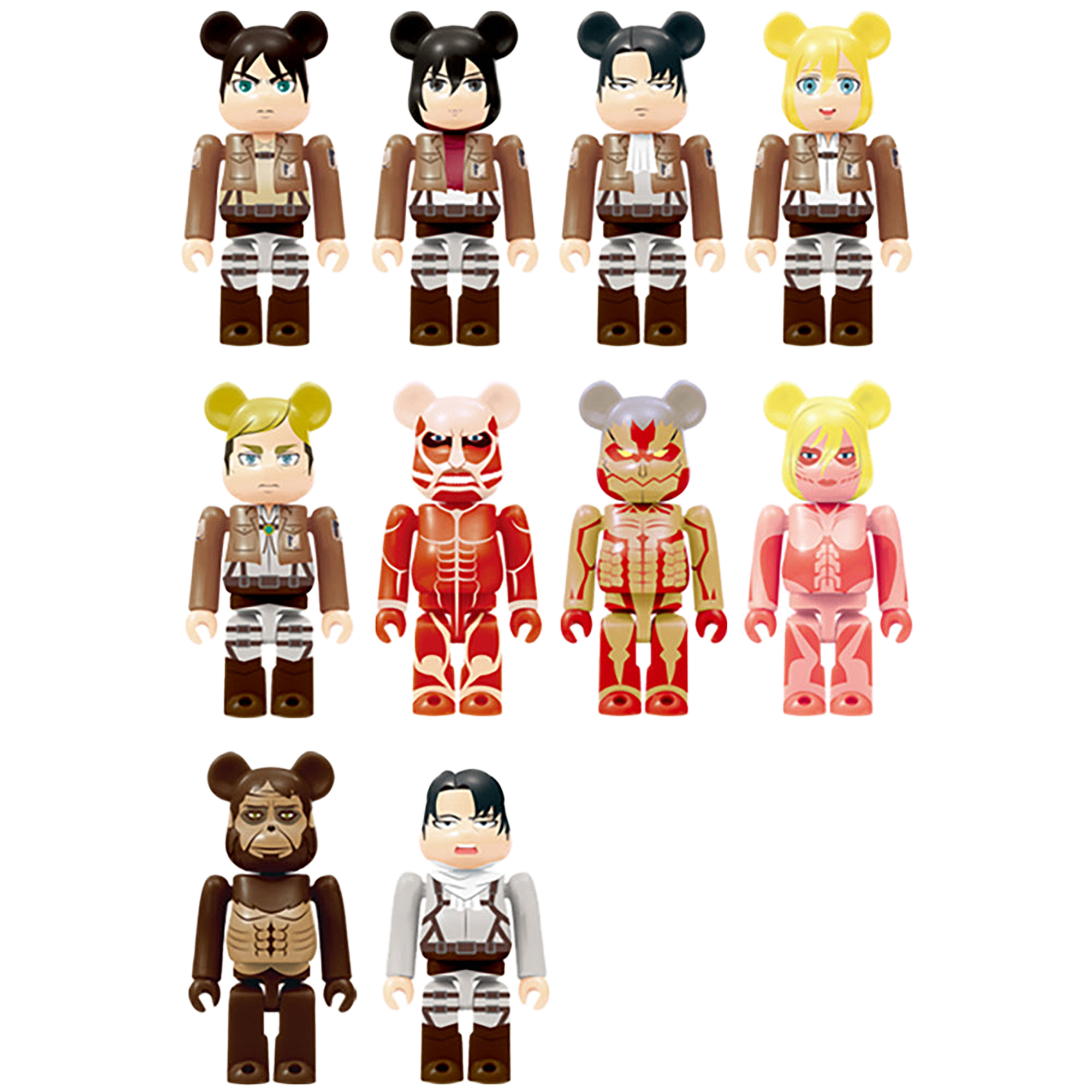 BE@RBRICK 進撃の巨人 10体セット | MEDICOM TOY OFFICIAL STORE