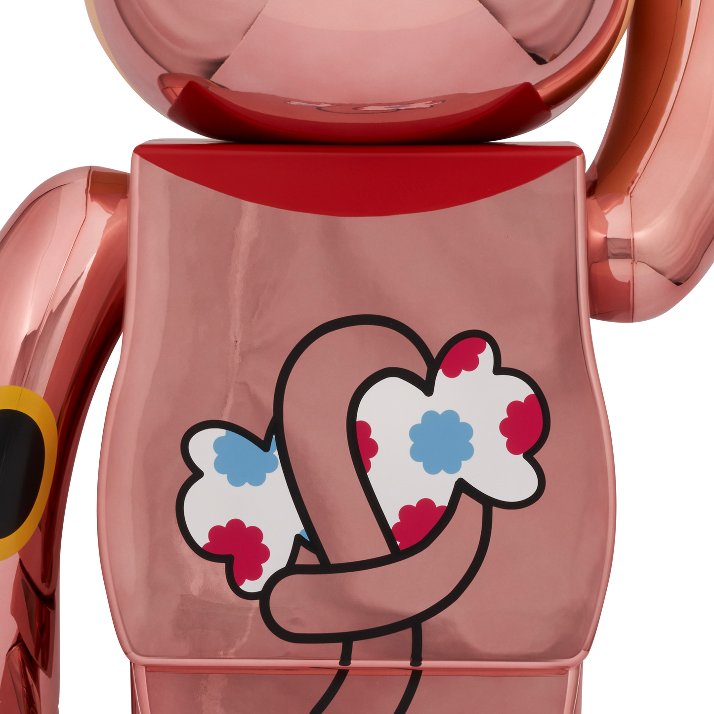 BE@RBRICK Manekineko Peko-chan Fortune Double coin Peach Gold Plating 1000%