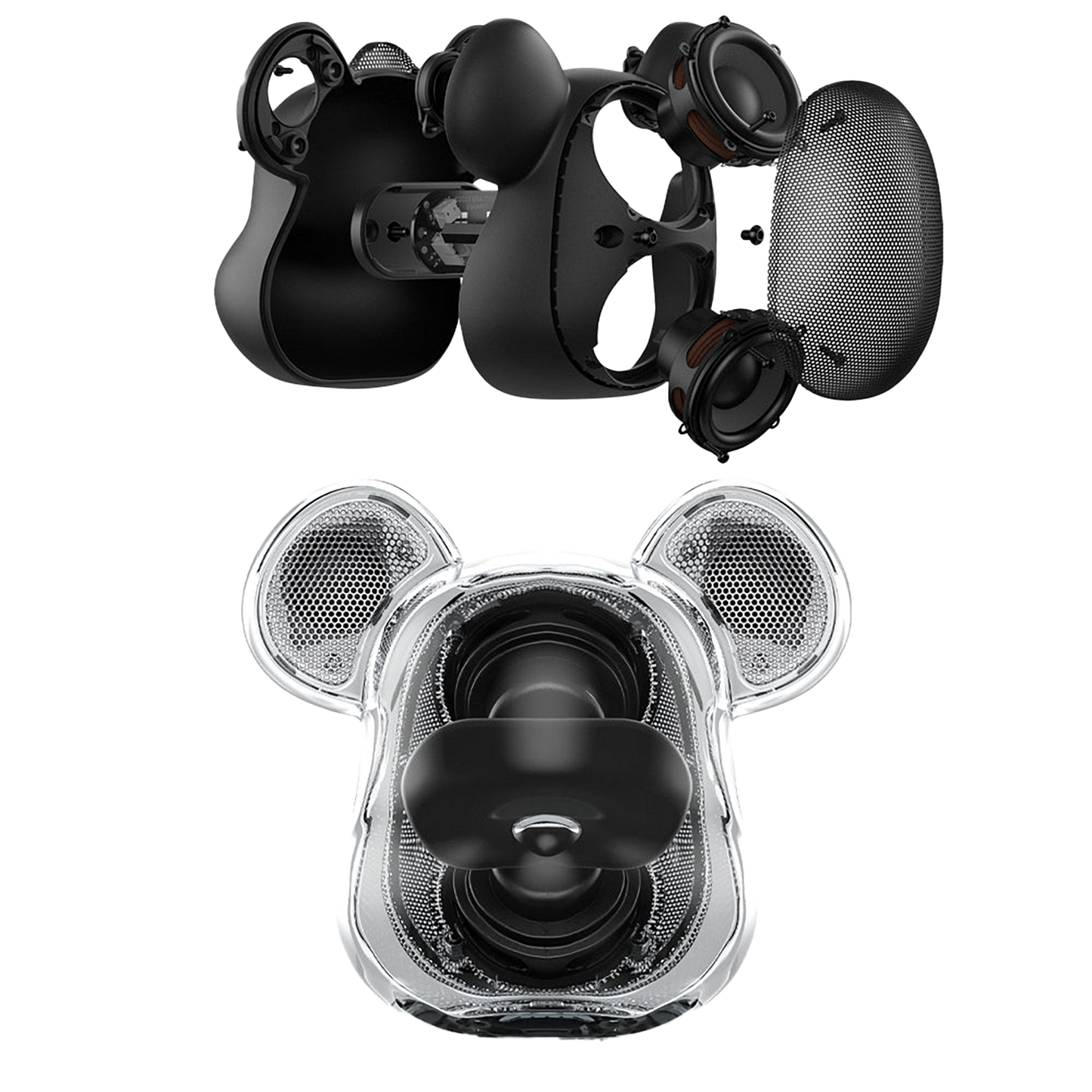 BE@RBRICK AUDIO 400% Portable Bluetooth(R) Speaker CLEAR/SMOKE/BLACK
