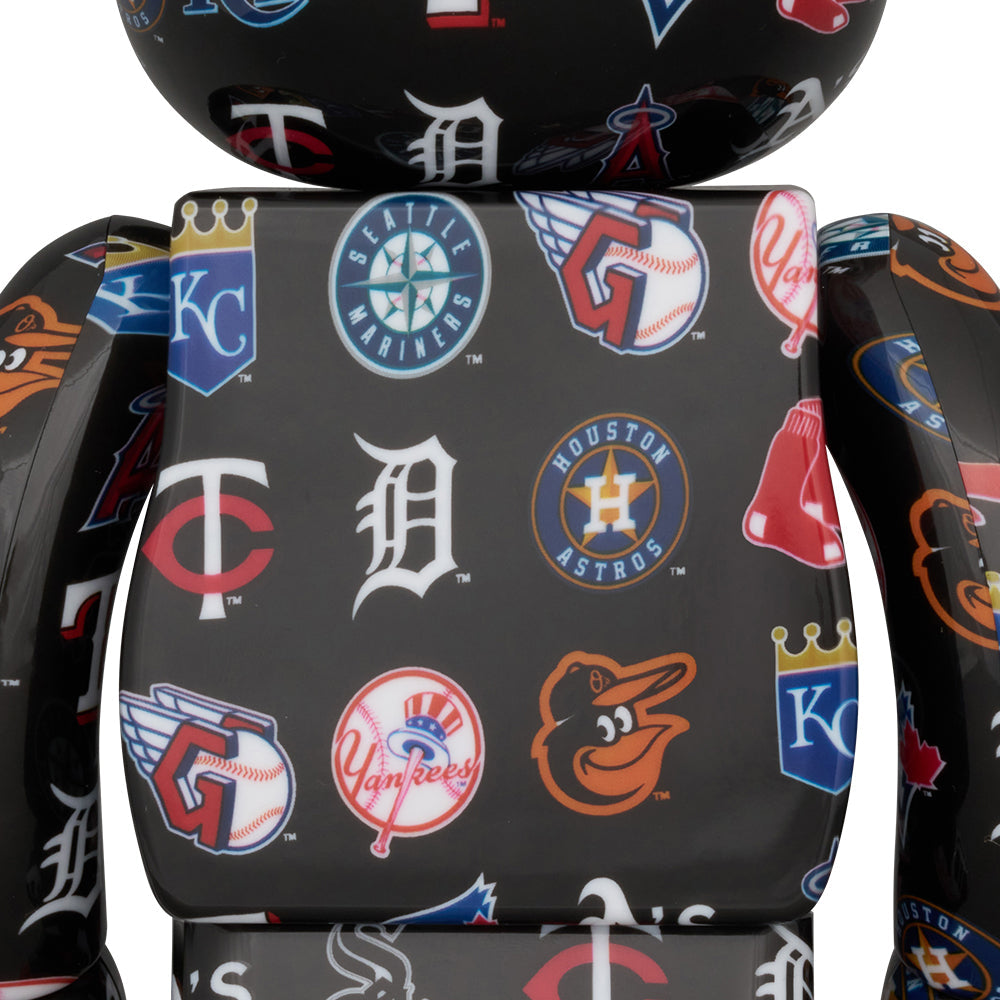 BE@RBRICK AMERICAN LEAGUE(TM) BLACK Ver. 100% & 400%