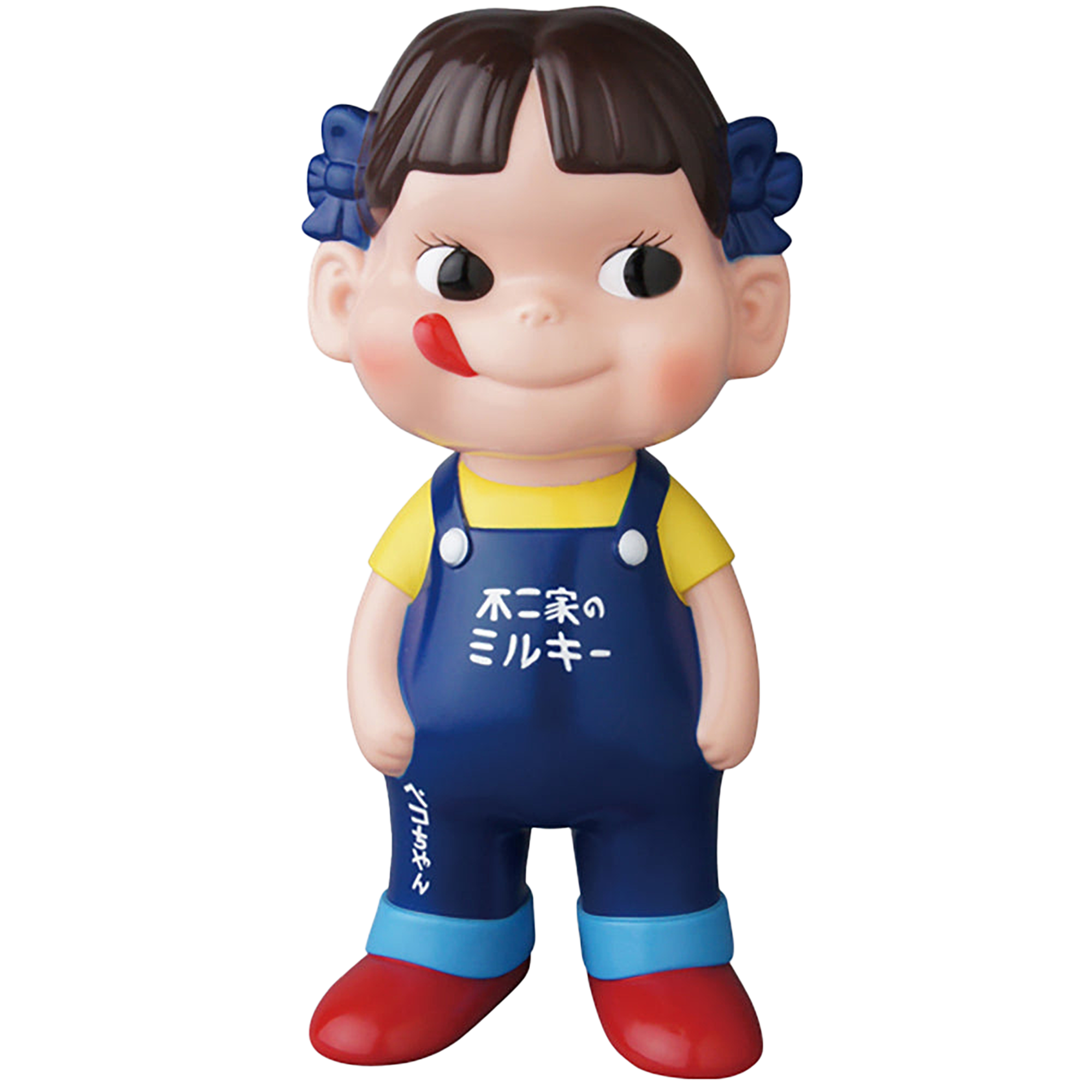 不二家ソフビコレクション ペコちゃん（青オーバーオール） | MEDICOM