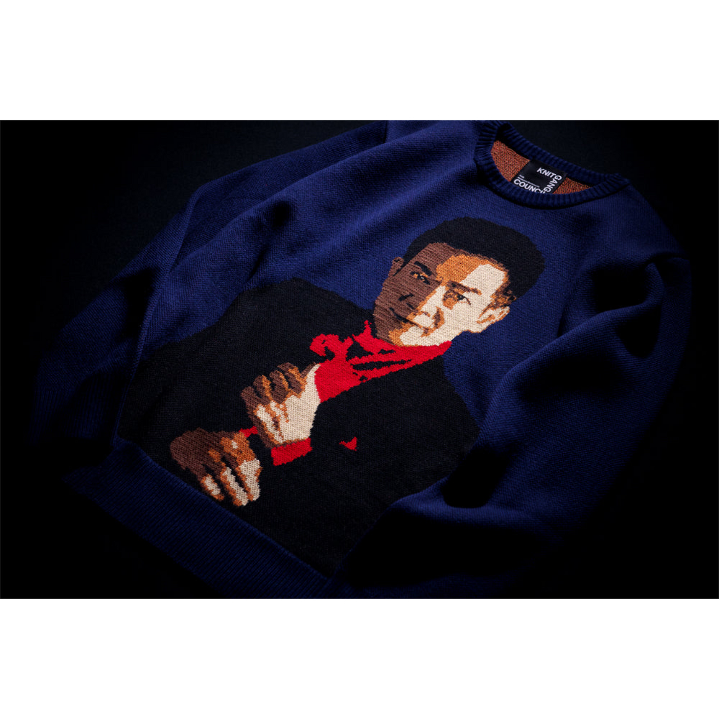 MLE "Toshihiko Tahara" KNIT GANG COUNCIL CREW NECK SWEATER "TOSHI"