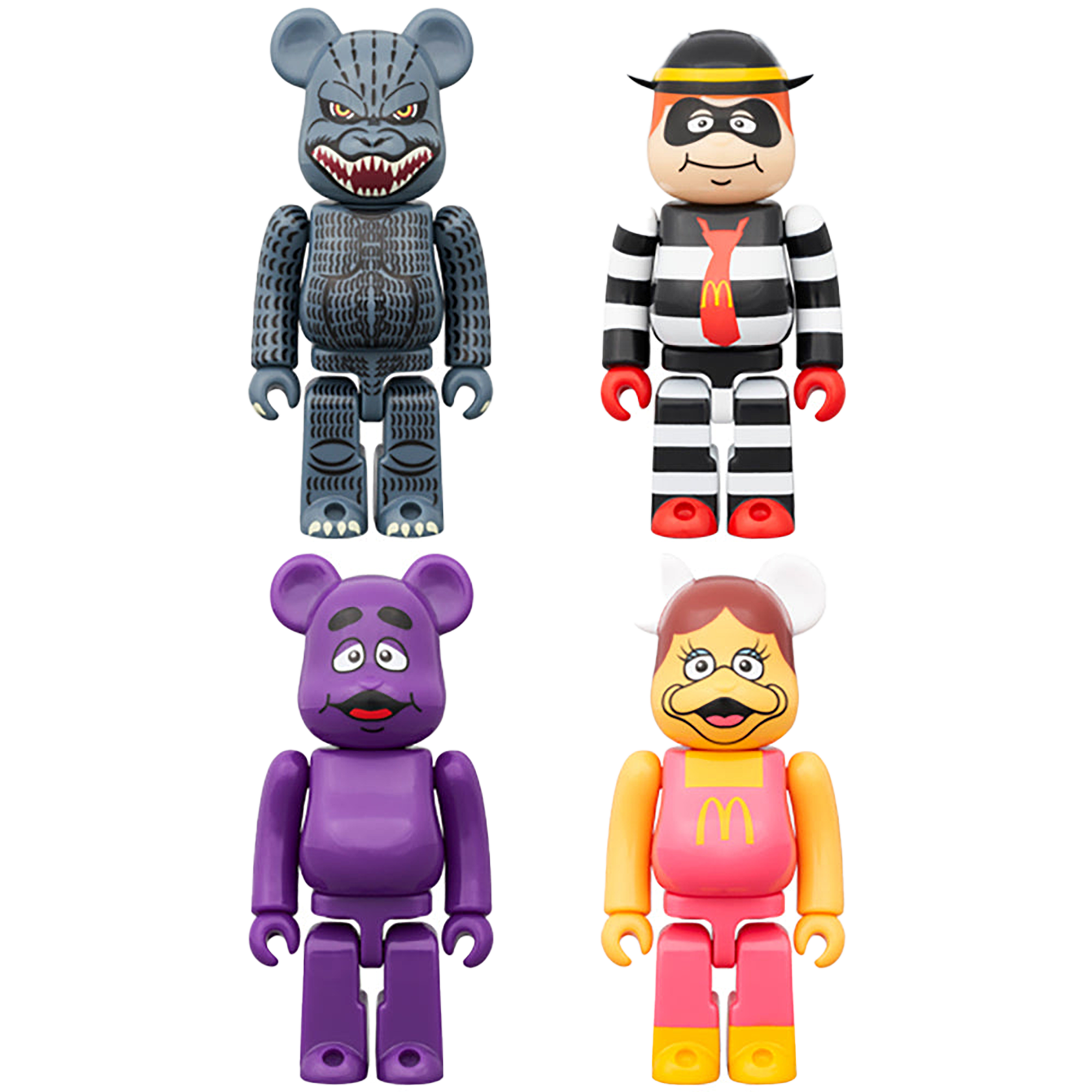 ゴジラVSマクドナルド BE@RBRICK 150％ 4体セット | MEDICOM TOY