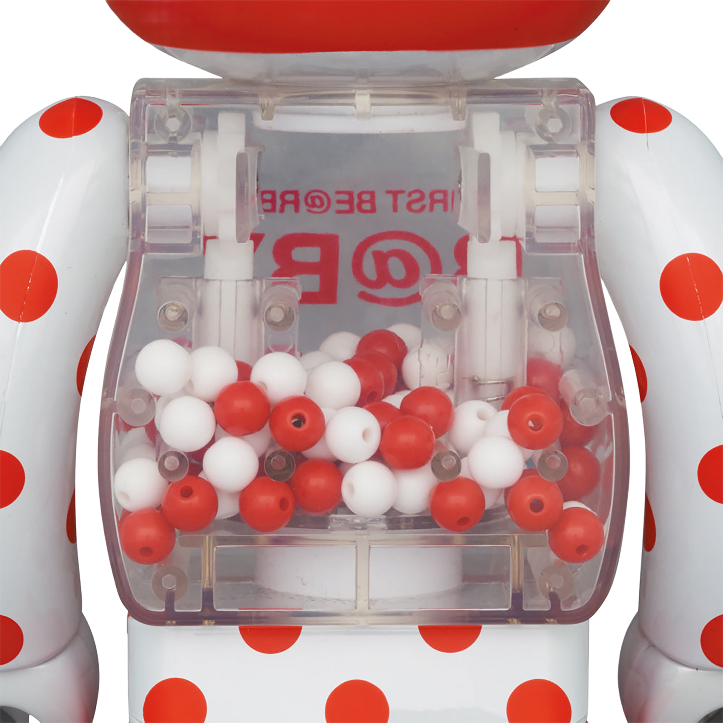 我的第一个 BE@RBRICK B@BY 红银铬版。 100% 和 400%