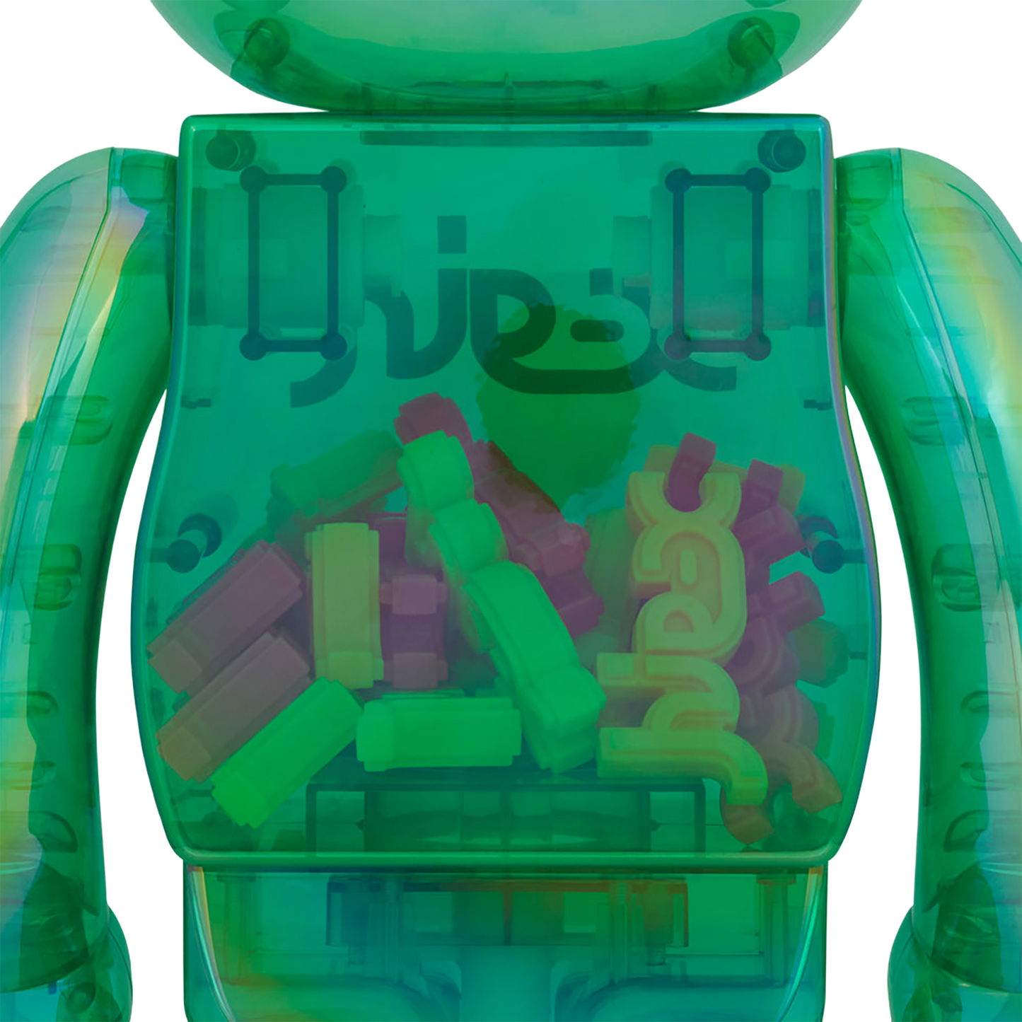 BE@RBRICK X-girl CLEAR GREEN Ver. 1000%