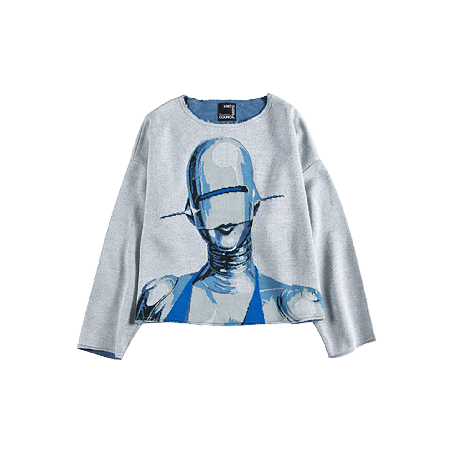 KNIT GANG COUNCIL CREW NECK SWEATER "SEXY ROBOT"