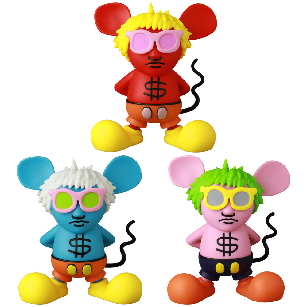 VCD ANDY MOUSE RED／LIGHT BLUE／PINK | MEDICOM TOY OFFICIAL STORE