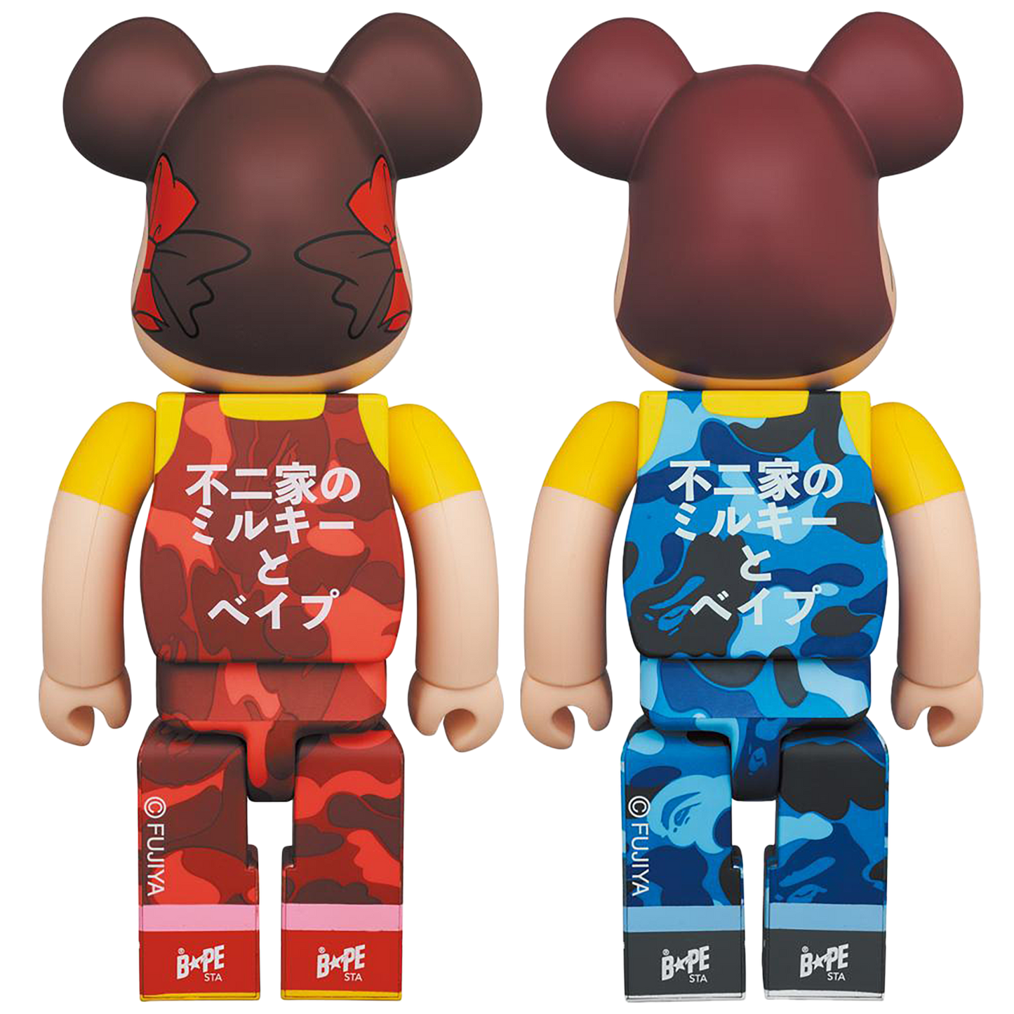 BE@RBRICK BAPE (R) × Peko-chan & Poco-chan 100% & 400%(Set of 4)