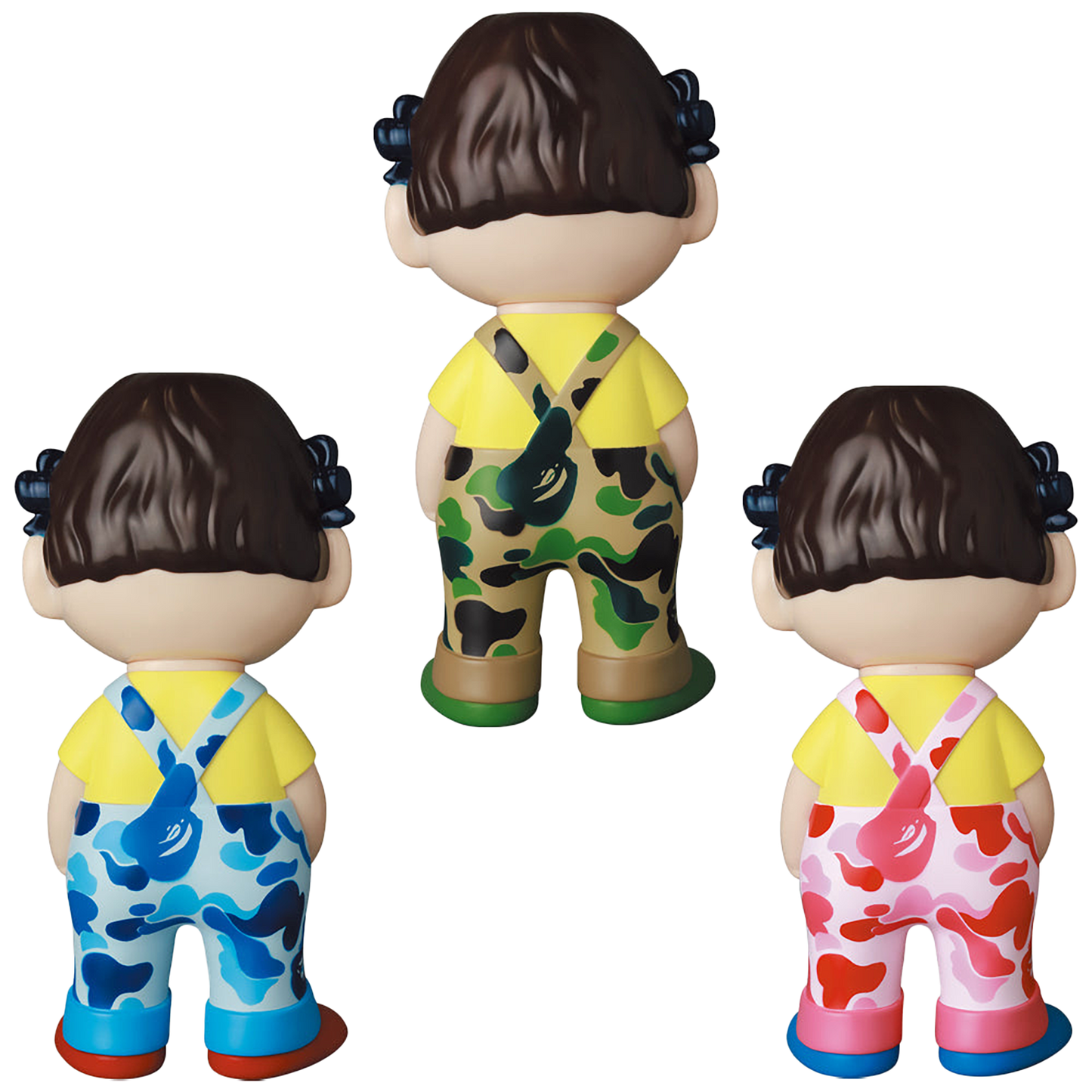 Fujiya soft vinyl collection BAPE(R) × Peko-chan GREEN/PINK/BLUE