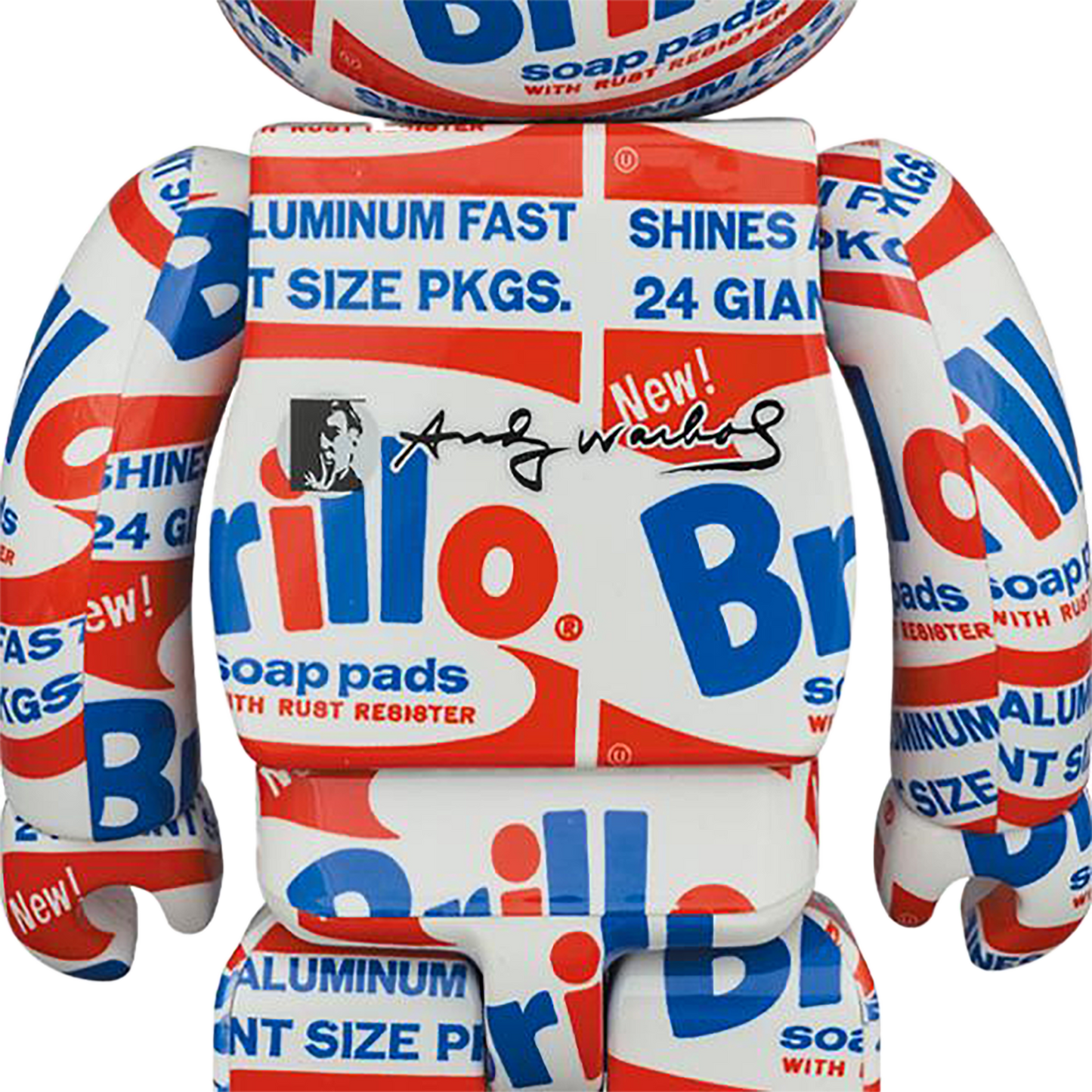 BE@RBRICK ANDY WARHOL "Brillo" 100% & 400%