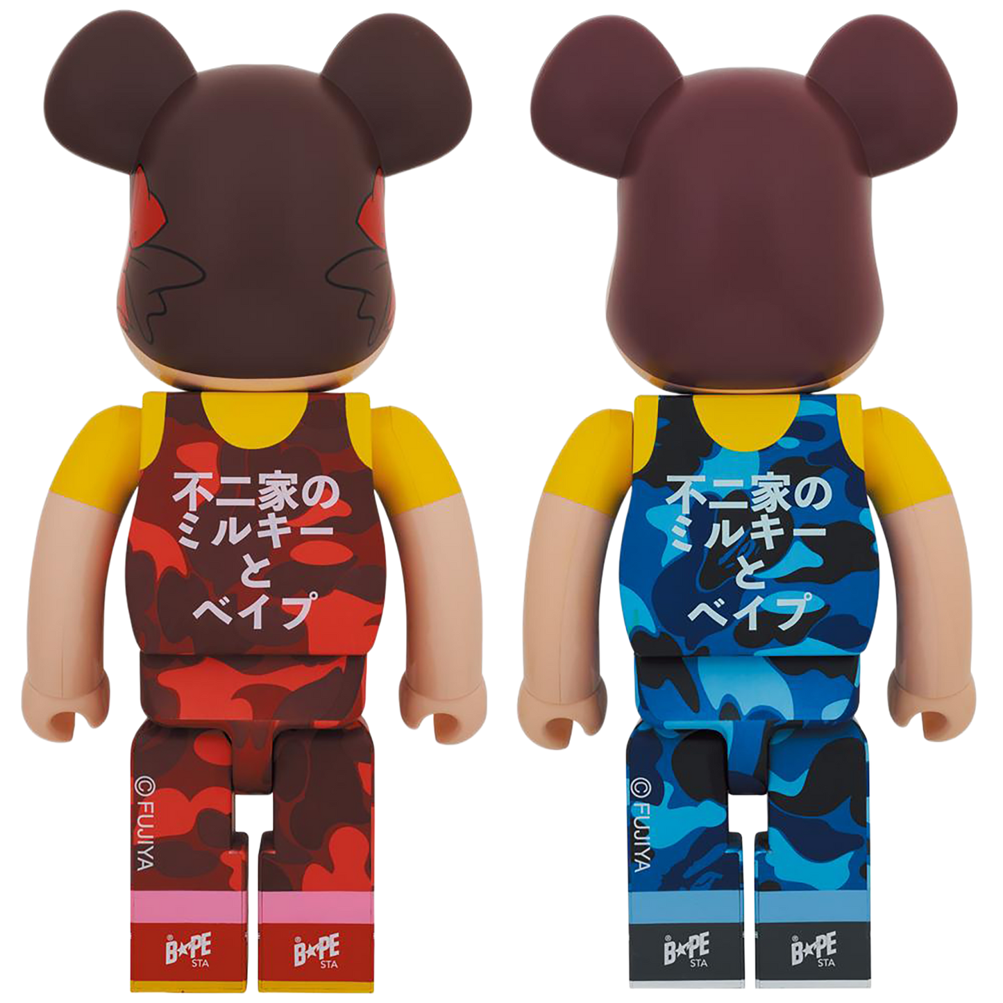 BE@RBRICK BAPE (R) × Peko-chan & Poco-chan 1000%(Set of 2)