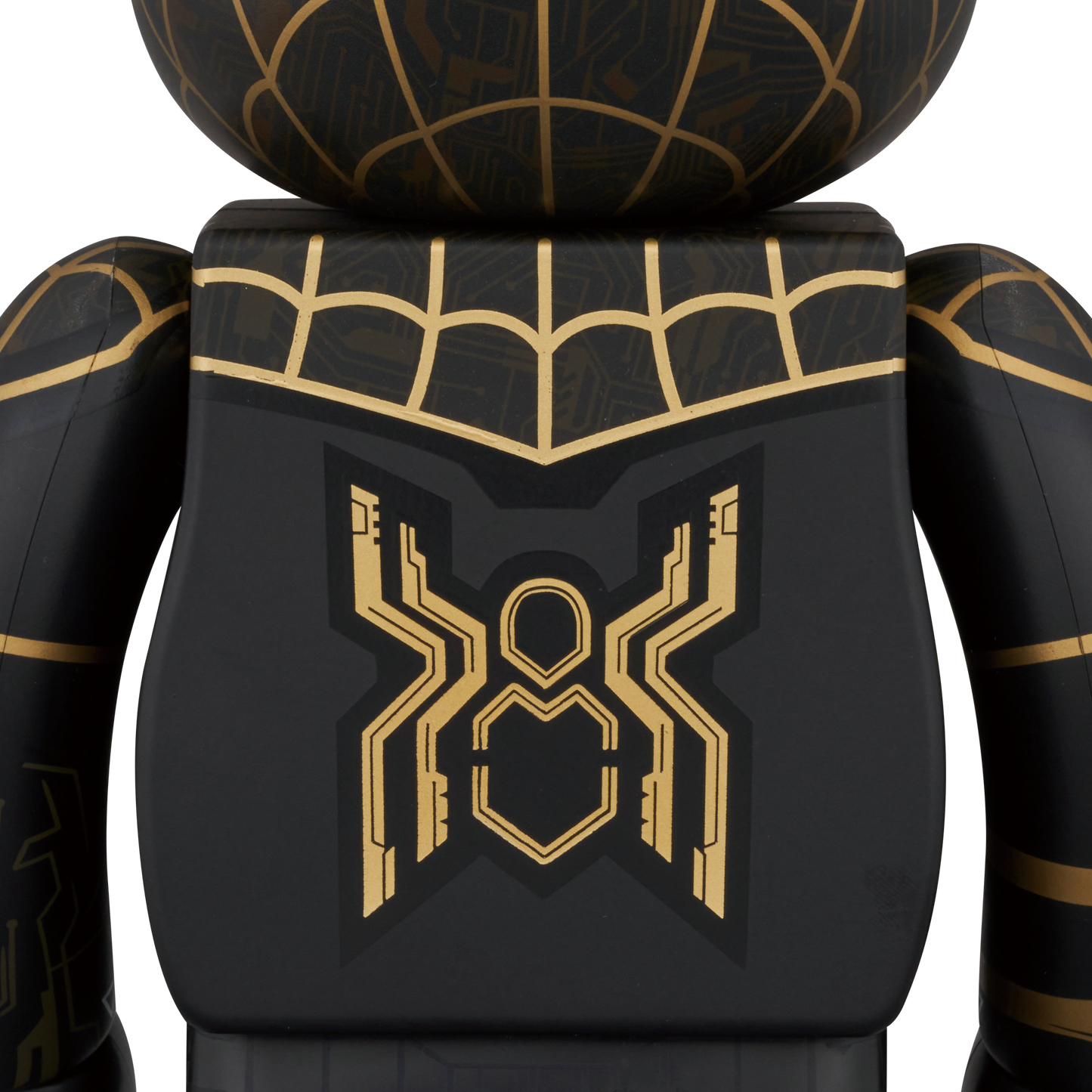 BE@RBRICK 蜘蛛侠黑色和金色套装 100% 和 400%