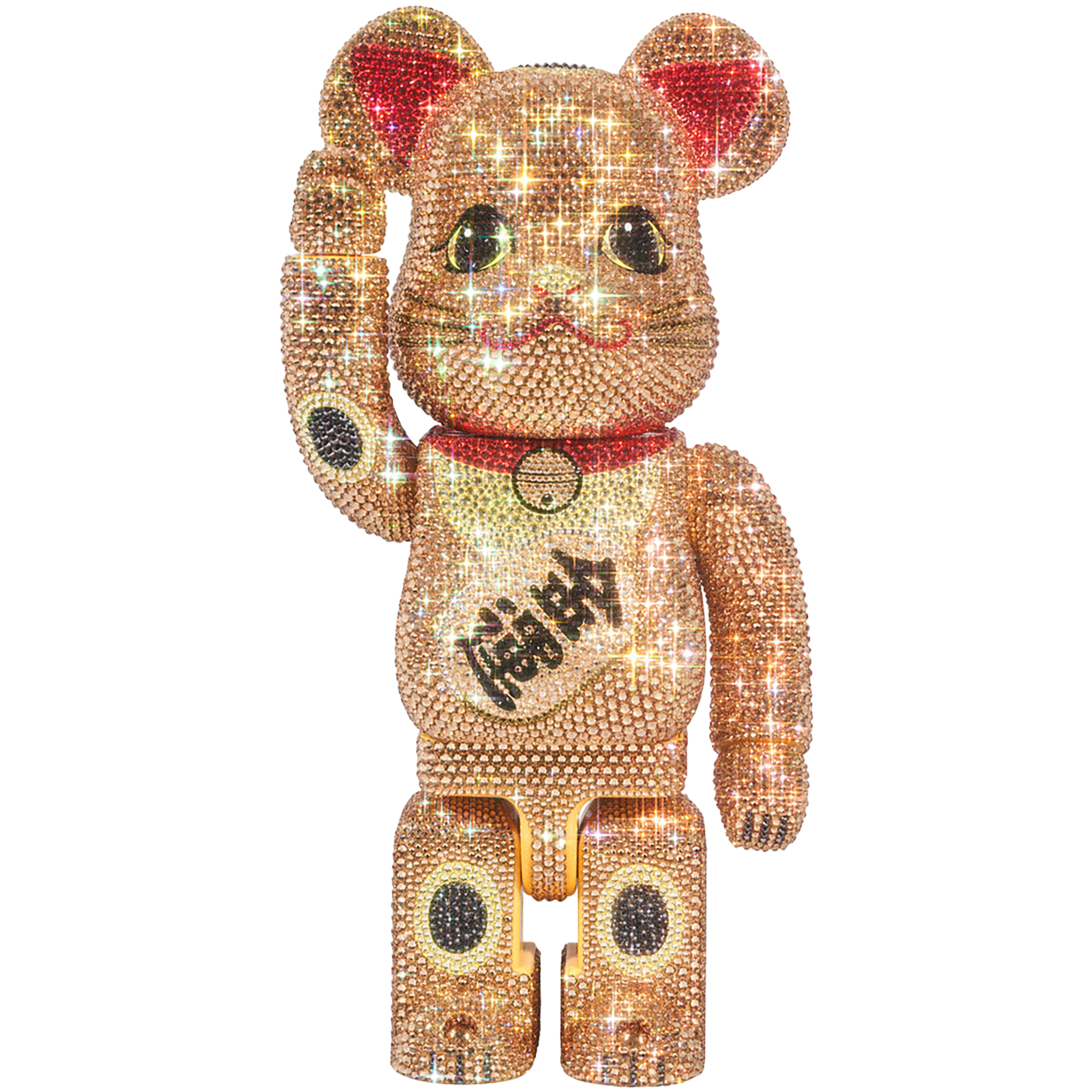 BE@RBRICK CRYSTAL DECORATE 招き猫 金 金運 400％ | MEDICOM TOY