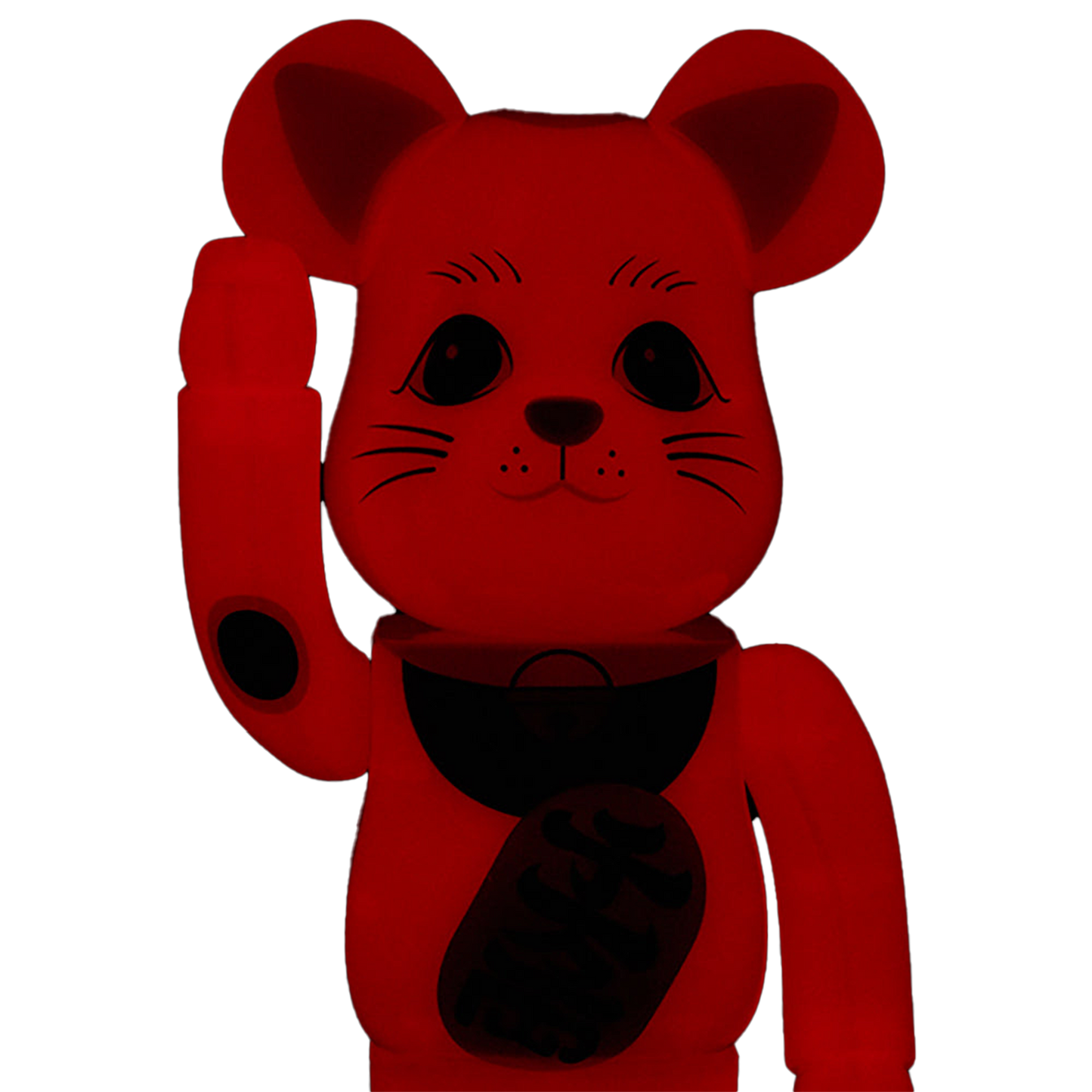 BE@RBRICK 招き猫 赤蓄光 400%