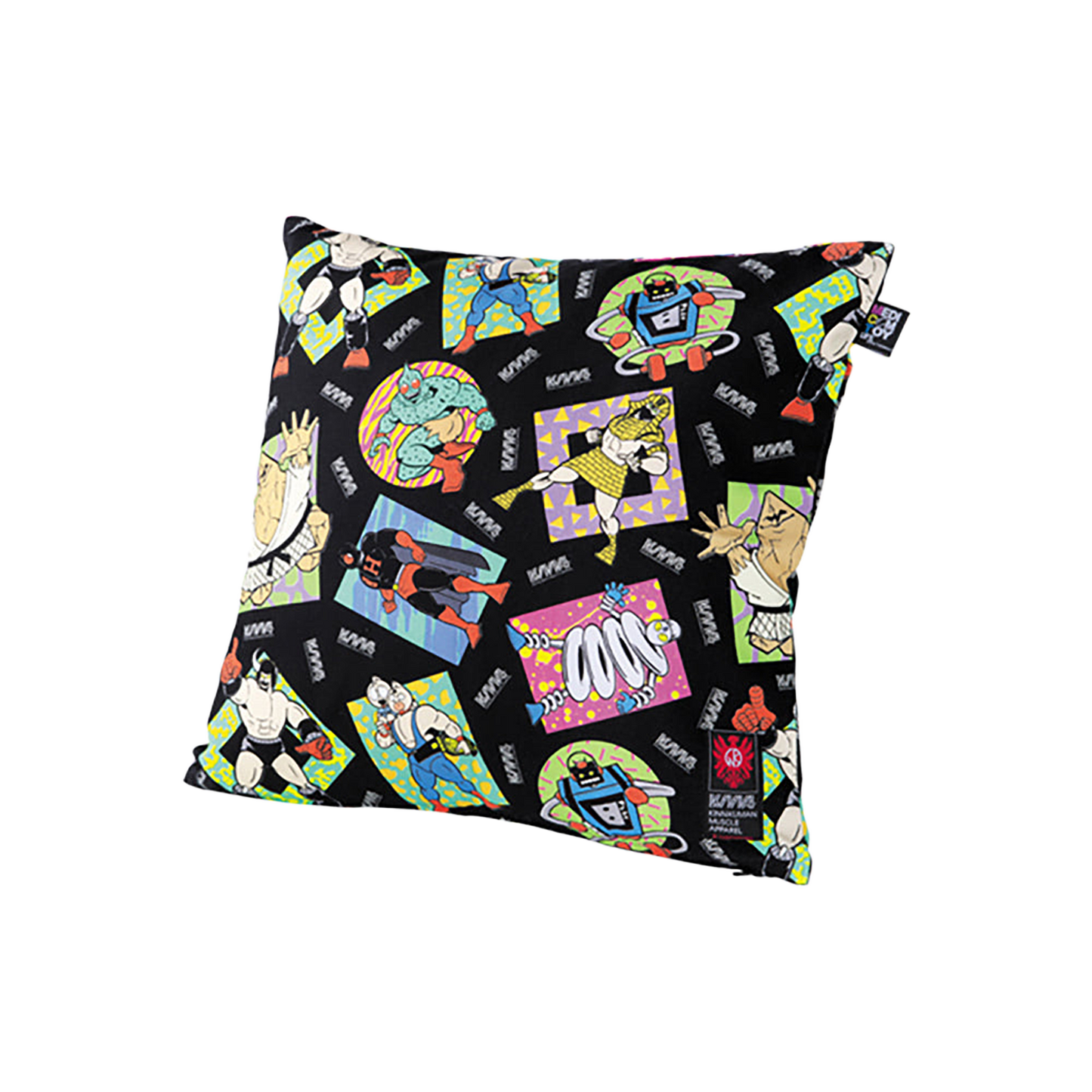 MLE KINNIKUMAN シリーズ KINNIKUMAN CUSHION COVER WHITE/BLACK