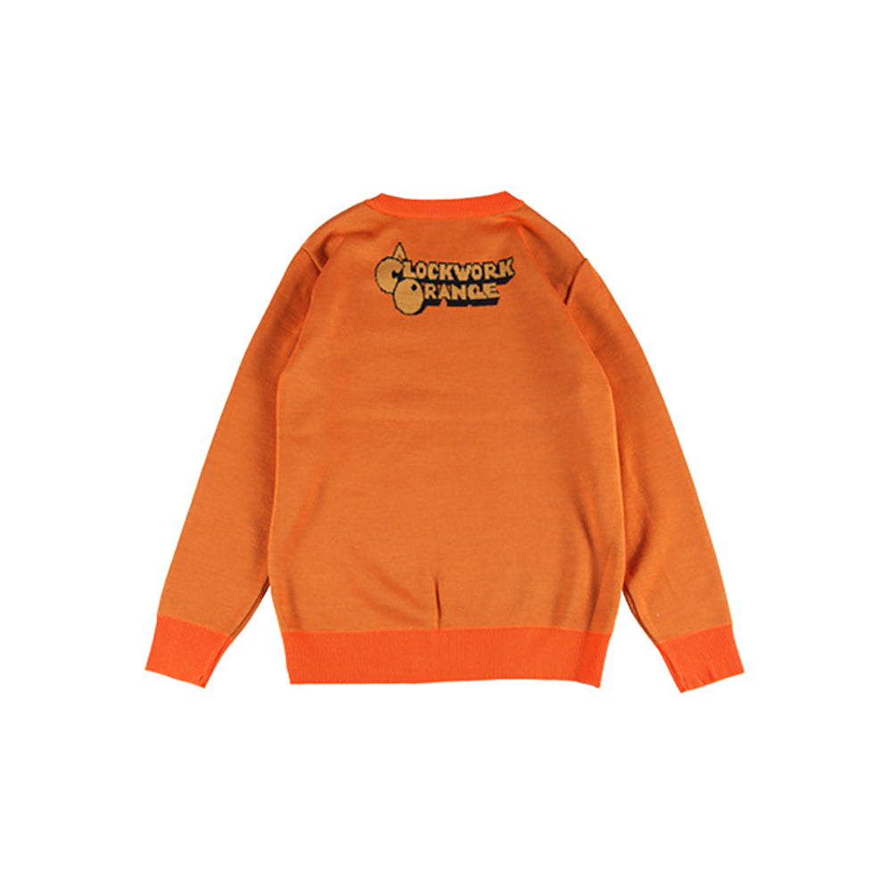 KNIT GANG COUNCIL "A CLOCKWORK ORANGE" CREW NECK SWEATER "ALEX" BLACK/ORANGE_4