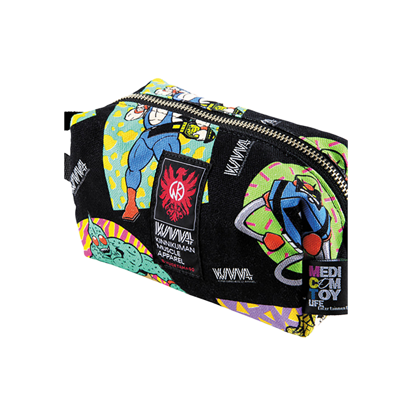 MLE KINNIKUMAN シリーズ KINNIKUMAN TRAVEL POUCH WHITE/BLACK