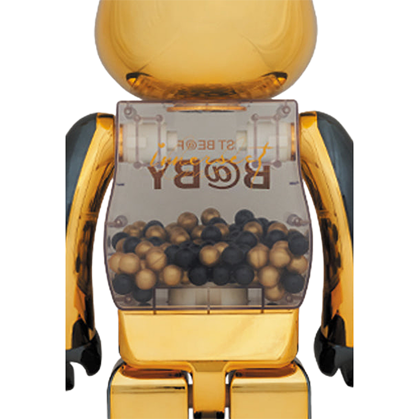MY FIRST BE@RBRICK INNERSECT BLACK & GOLD Ver.1000%
