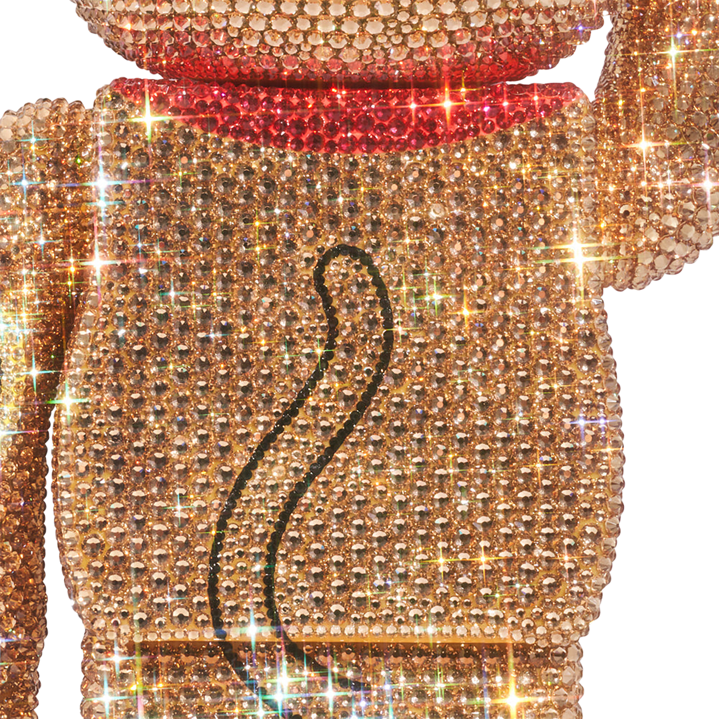 BE@RBRICK 水晶装饰招财猫金财运 400%