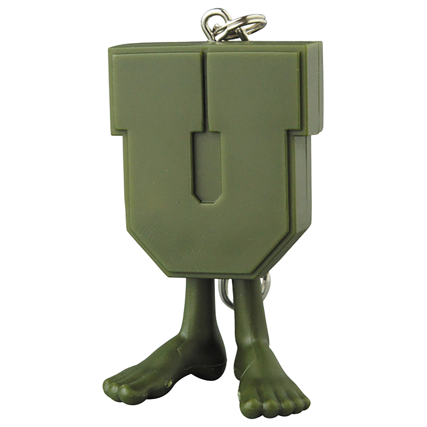 UNDEFEATED U-MAN KEYCHAIN BLACK×RED/PURPLE×YELLOW/BLACK/ OLIVE/GOLD CHROME/CHROME