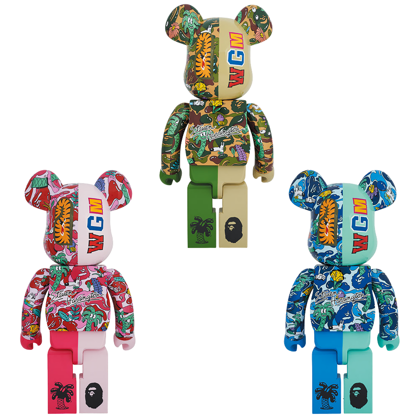 BE@RBRICK 史蒂文·哈林顿 X BAPE(R) 鲨鱼 1000%