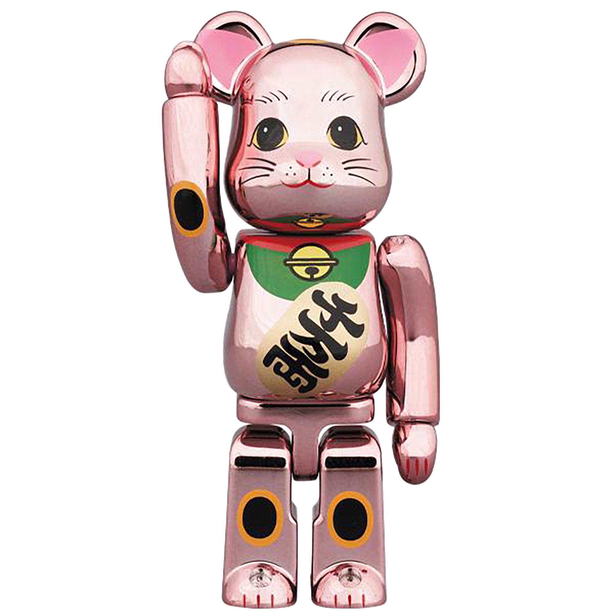 BE@RBRICK 招き猫 桃金メッキ 100％ | MEDICOM TOY OFFICIAL STORE