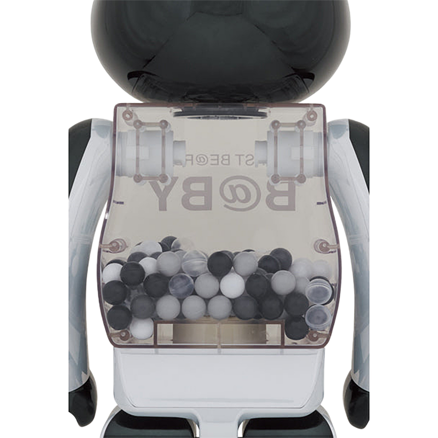 MY FIRST BE@RBRICK B@BY BLACK & WHITE CHROME Ver. 1000%