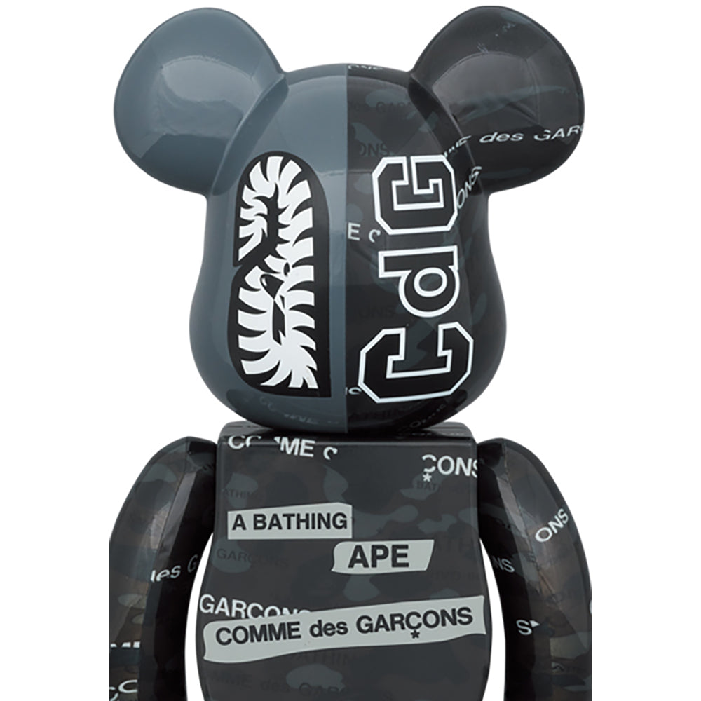 BE@RBRICK BAPE(R) CDG CAMO SHARK 100% & 400%_3
