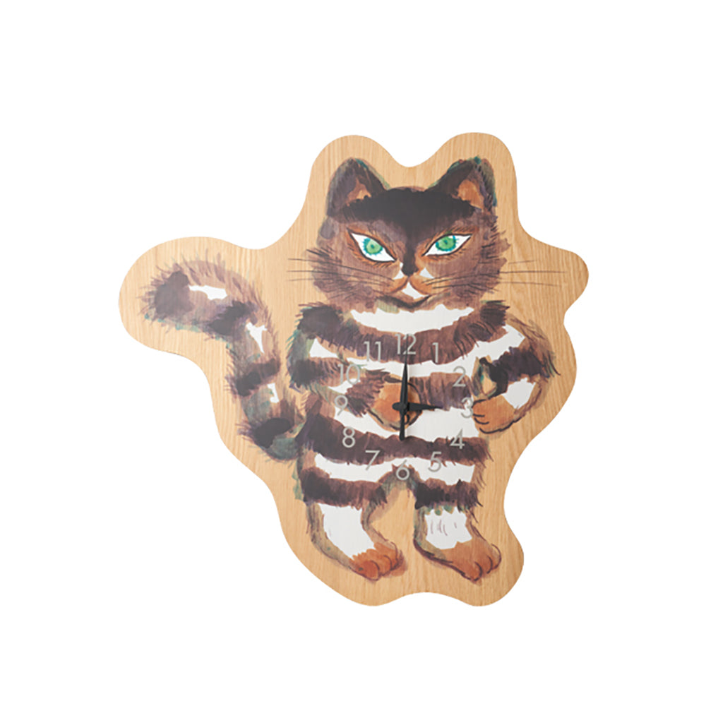 CLOCKWARKSAND とらねこ ウォールクロック_0
