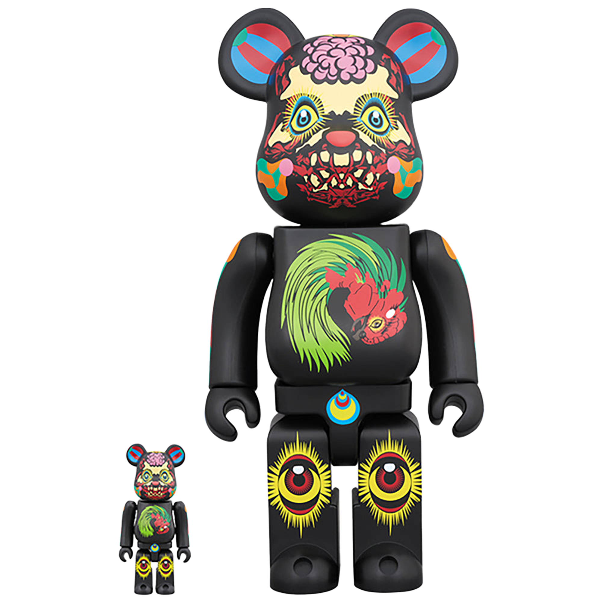 ワンダーパッチ MBD015/021 100枚 BE@RBRICK 田名網敬一 100％ & 400％ 黒 | MEDICOM TOY OFFICIAL STORE