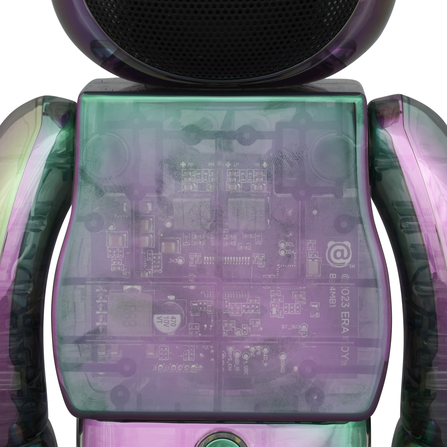 BE@RBRICK AUDIO IRIDESCENT 400% Portable Bluetooth(R) Speaker CRYSTAL HALO/PEARL MIRAGE/BLACK AURORA