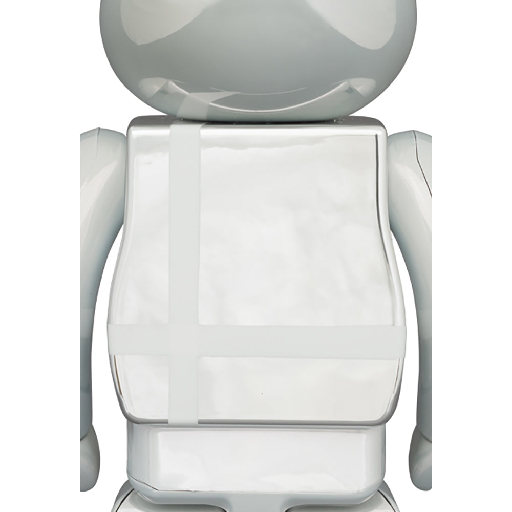 BE@RBRICK MEDICOM TOY PLUS WHITE CHROME Ver. 100% & 400%_3