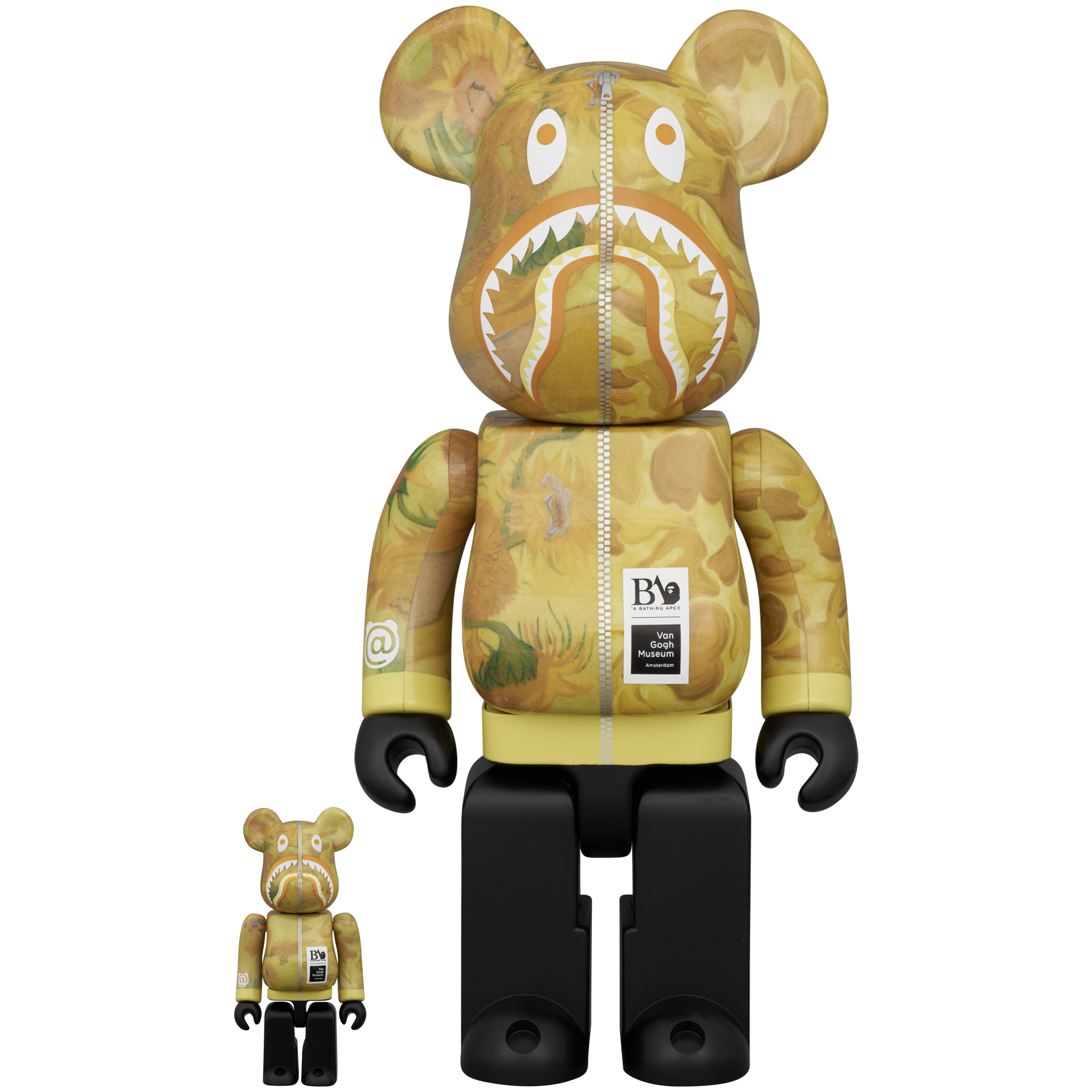 BE@RBRICK BAPE(R) × Van Gogh Museum Sunflowers SHARK 100％ & 400