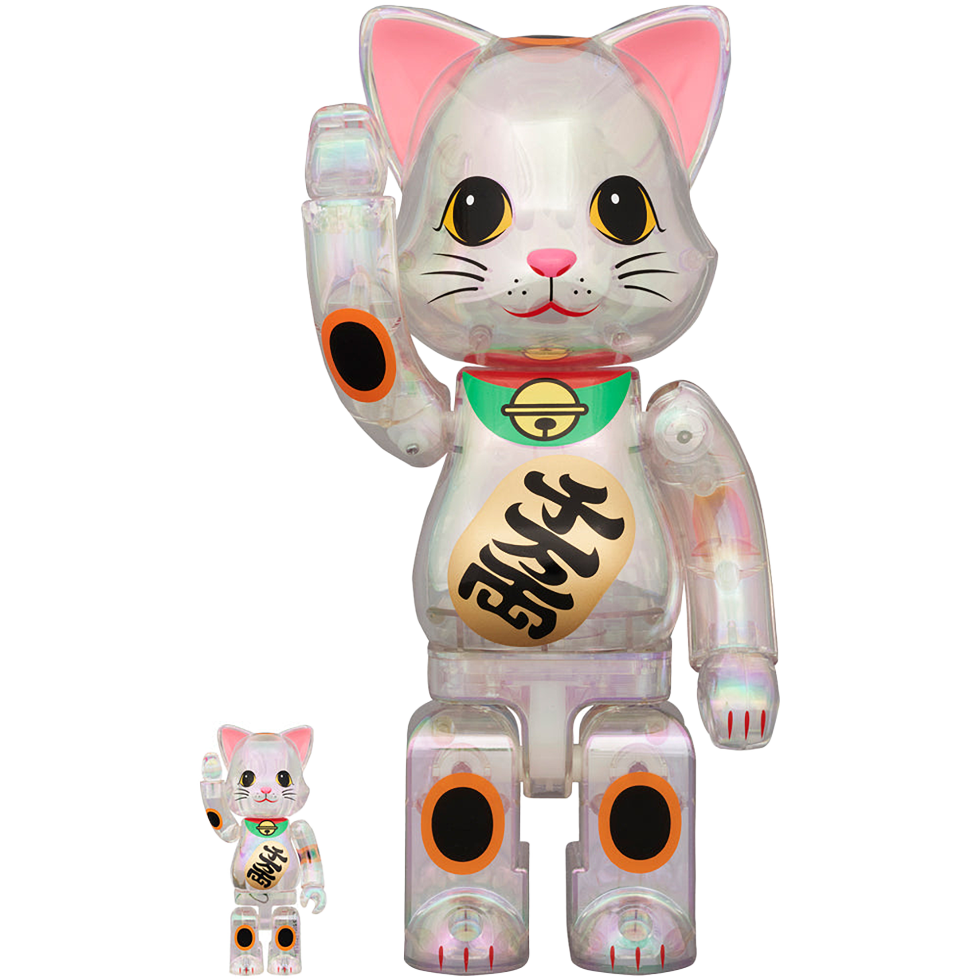 NY@BRICK 招き猫 千万両 透明メッキ 100% & 400% | MEDICOM TOY NY@BRICK 招き猫 千万両 透明メッキ 100% & 400% | MEDICOM TOY