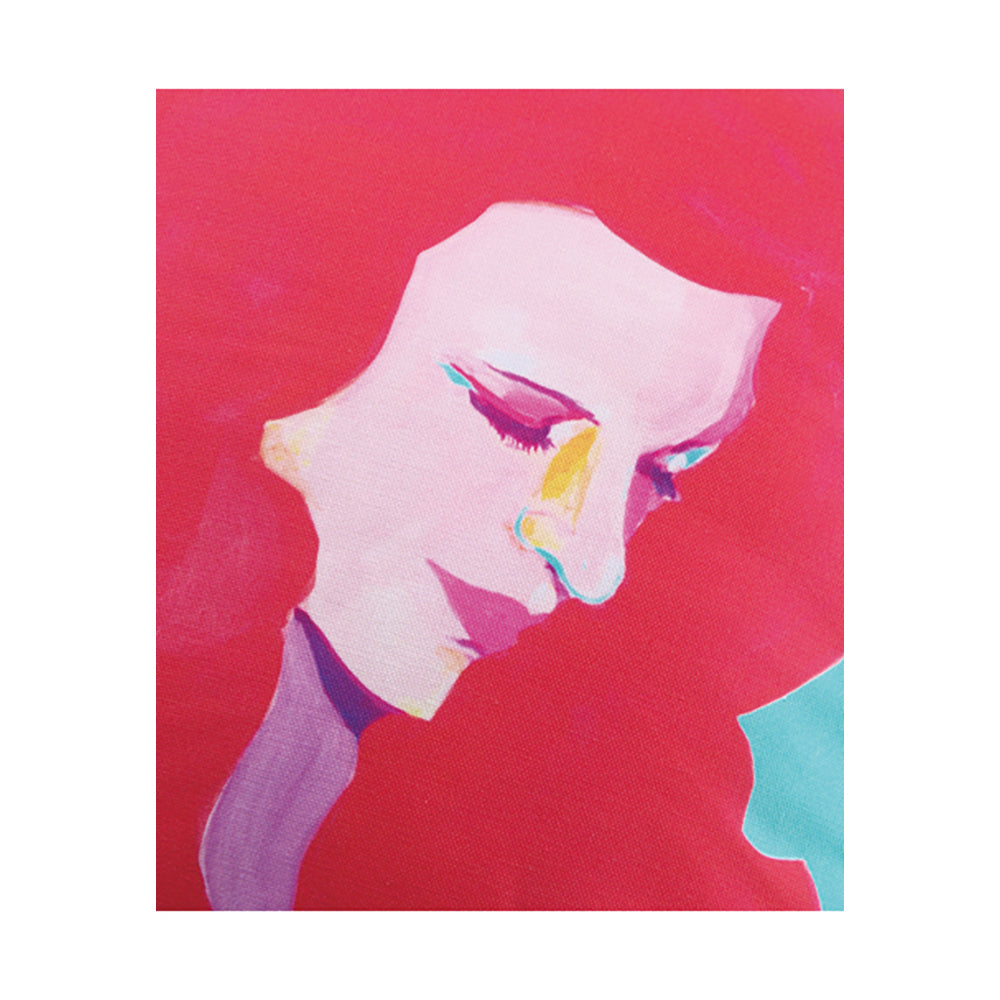 MLE × SAIKO OTAKE SQUARE CUSHION 「MANNEQUIN HEAD<AQUA>」_2