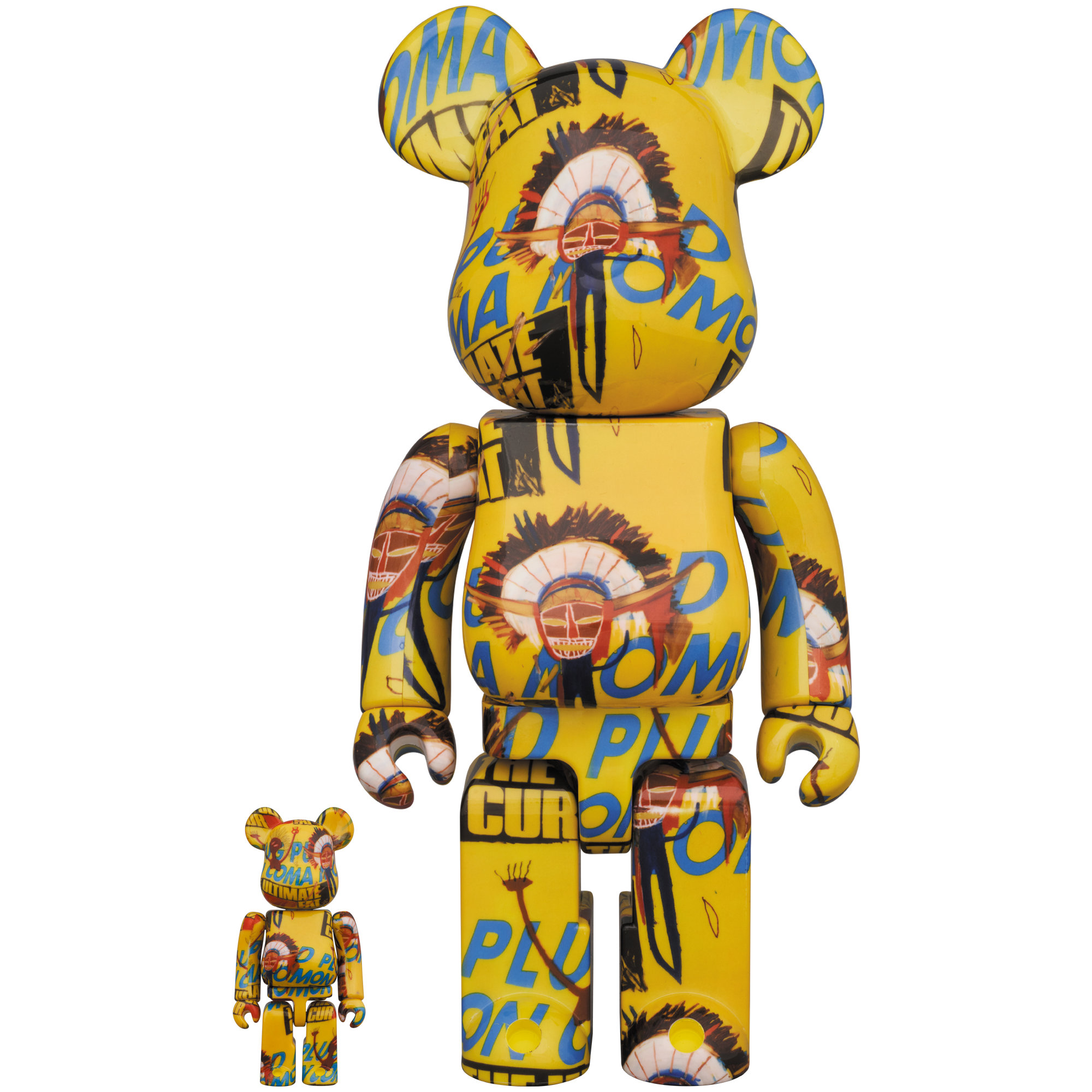 BE@RBRICK Andy Warhol × JEAN-MICHEL BASQUIAT #3 100％ & 400