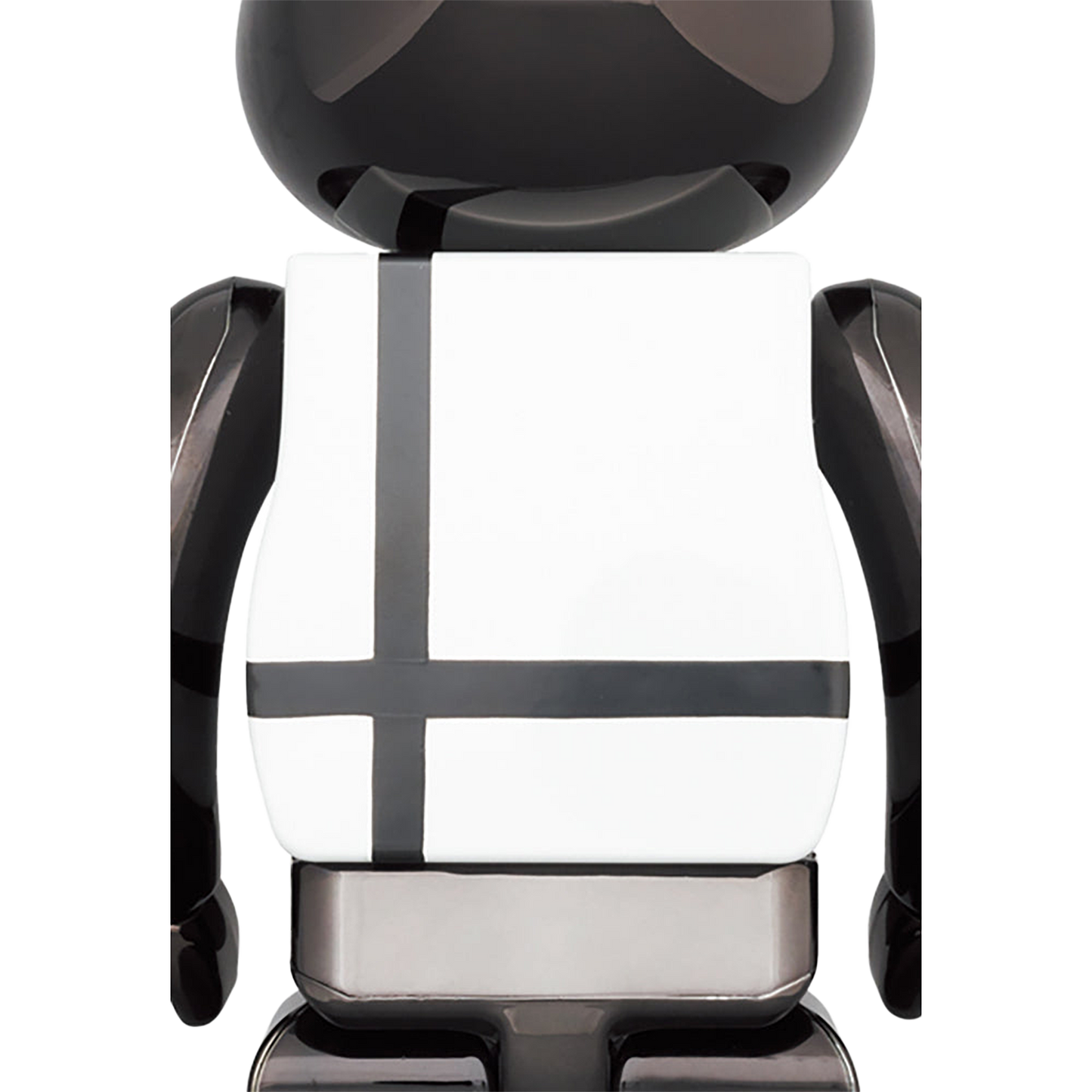 BE@RBRICK MEDICOM TOY PLUS BLACK CHROME Ver. 100% & 400%