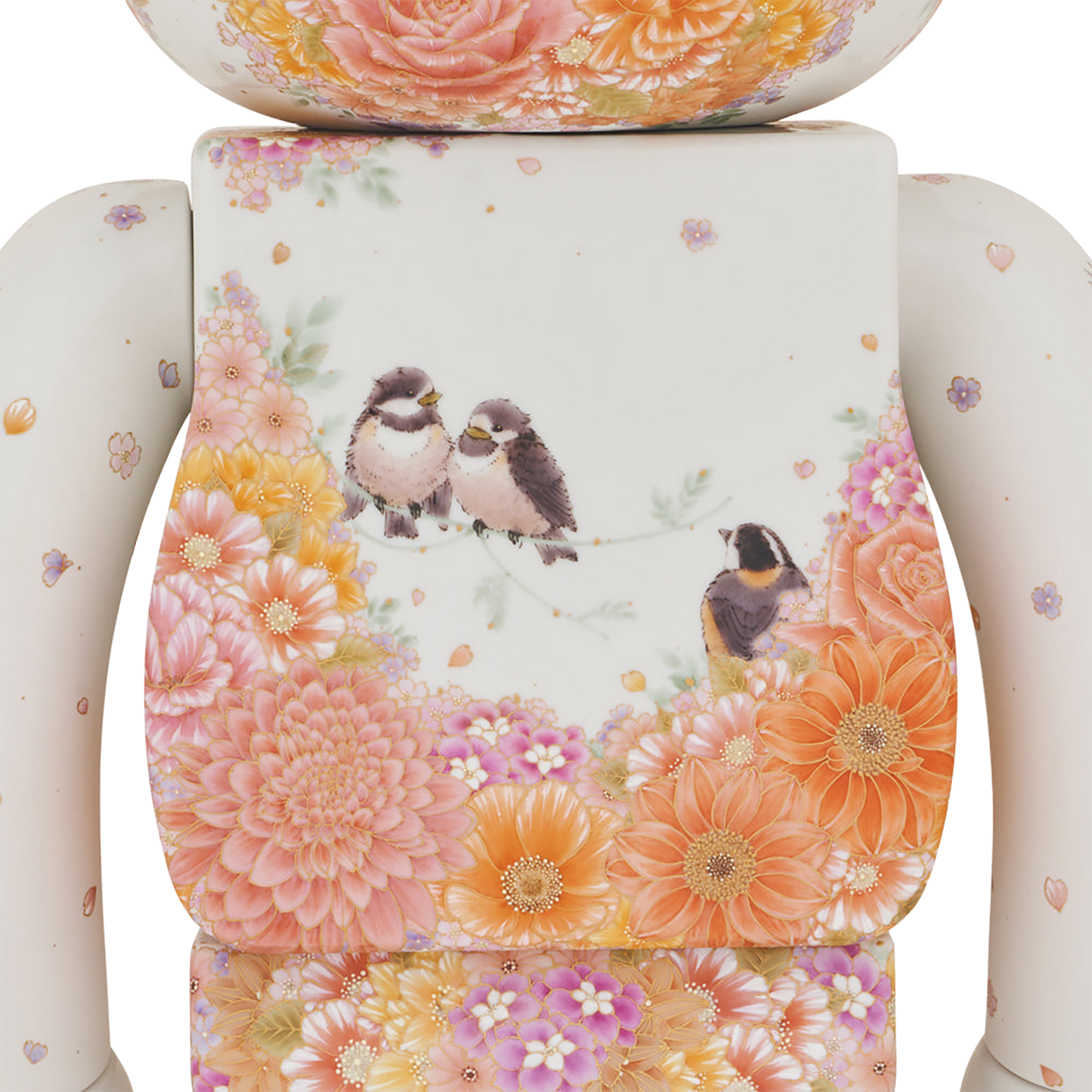Kutani BE@RBRICK Flowers and birds elegance BWWT 3 1000%《Planned to be shipped in late January 2025》