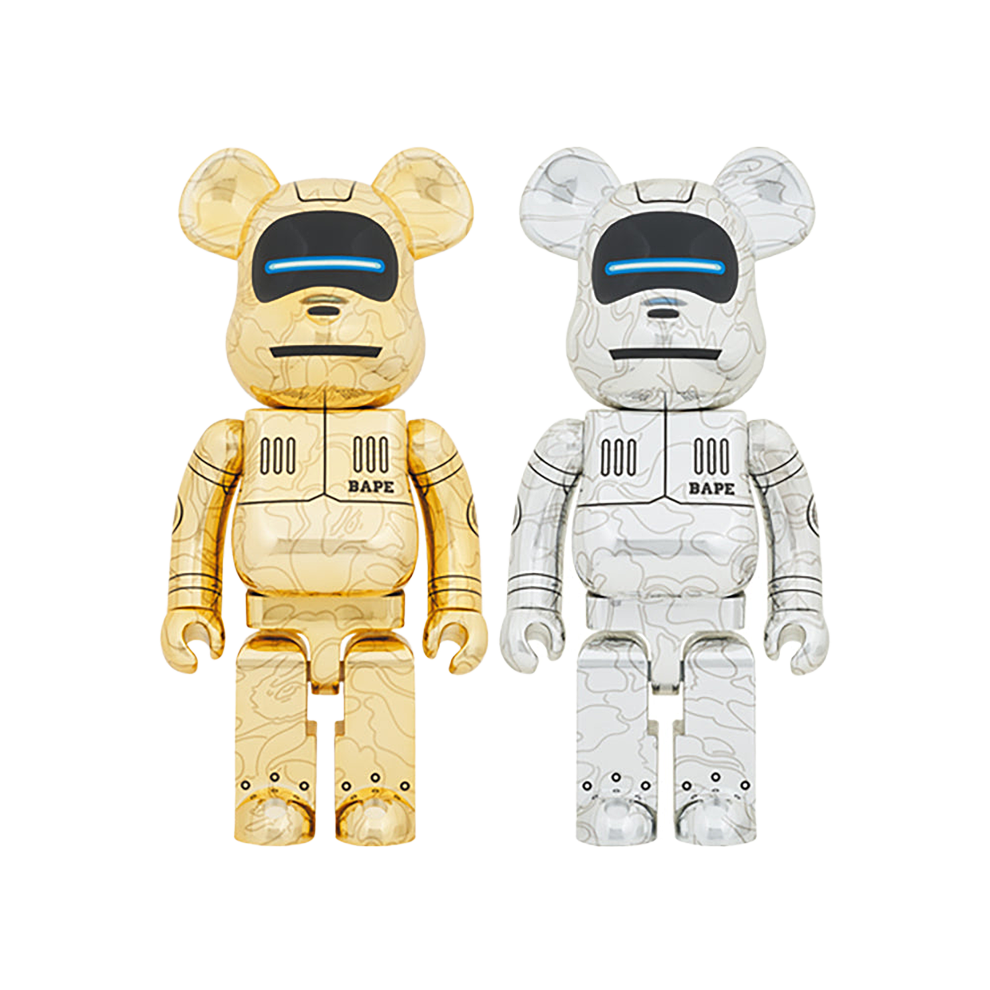 BE@RBRICK SORAYAMA × BABY MILO(R) BE@RBRICK SORAYAMA × BABY MILO(R) 1000％ GOLD Ver./SILVER Ver